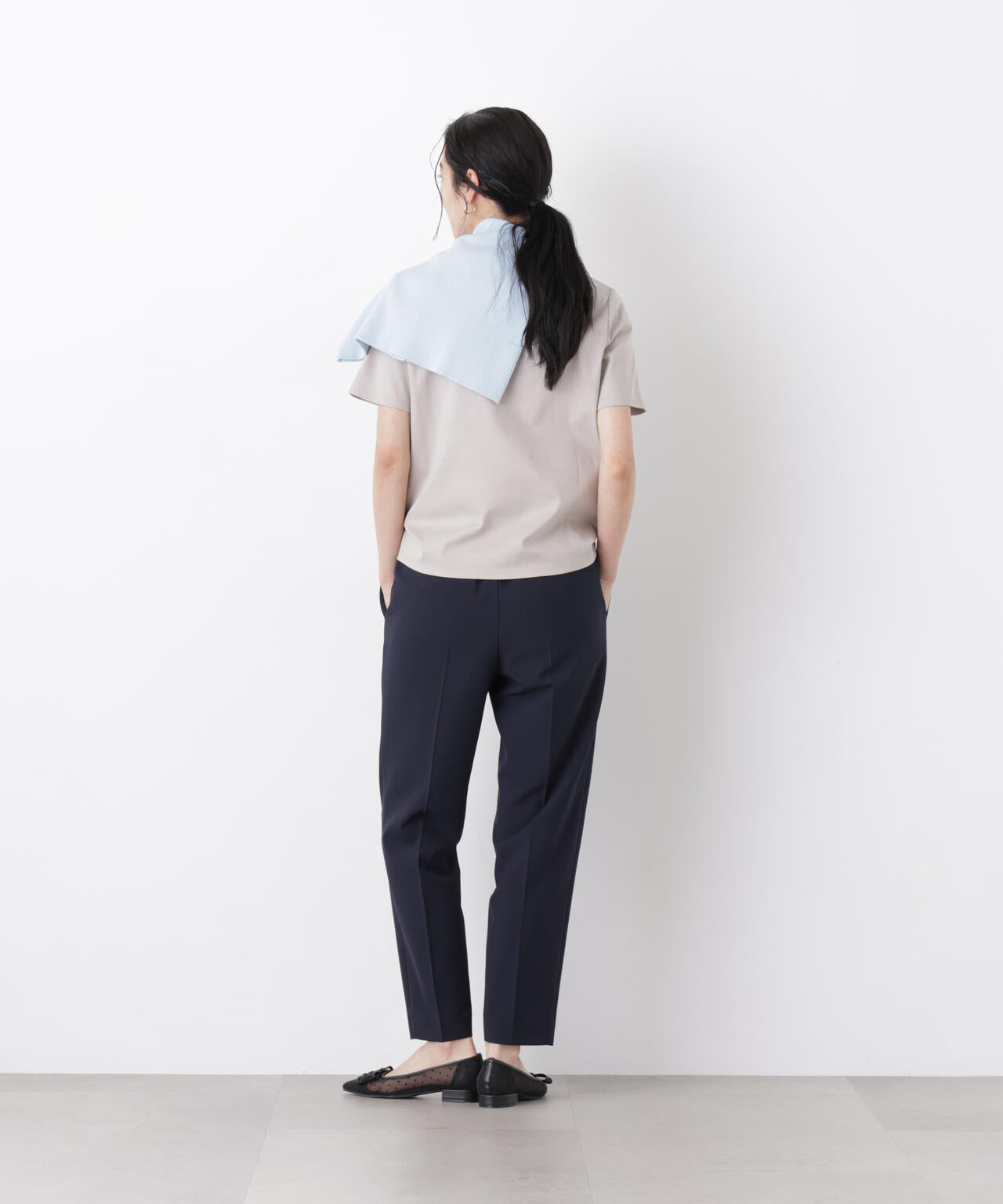DressT/シルケットスムースモックネックTシャツ 6696124309