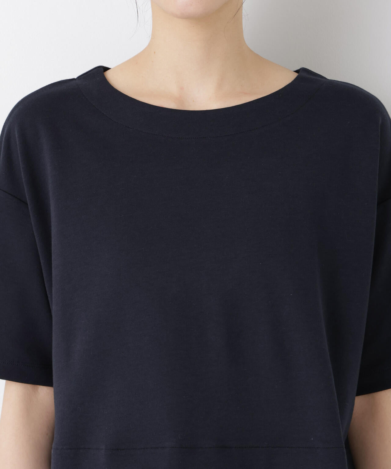 異素材ペプラムカットソー 6696124328