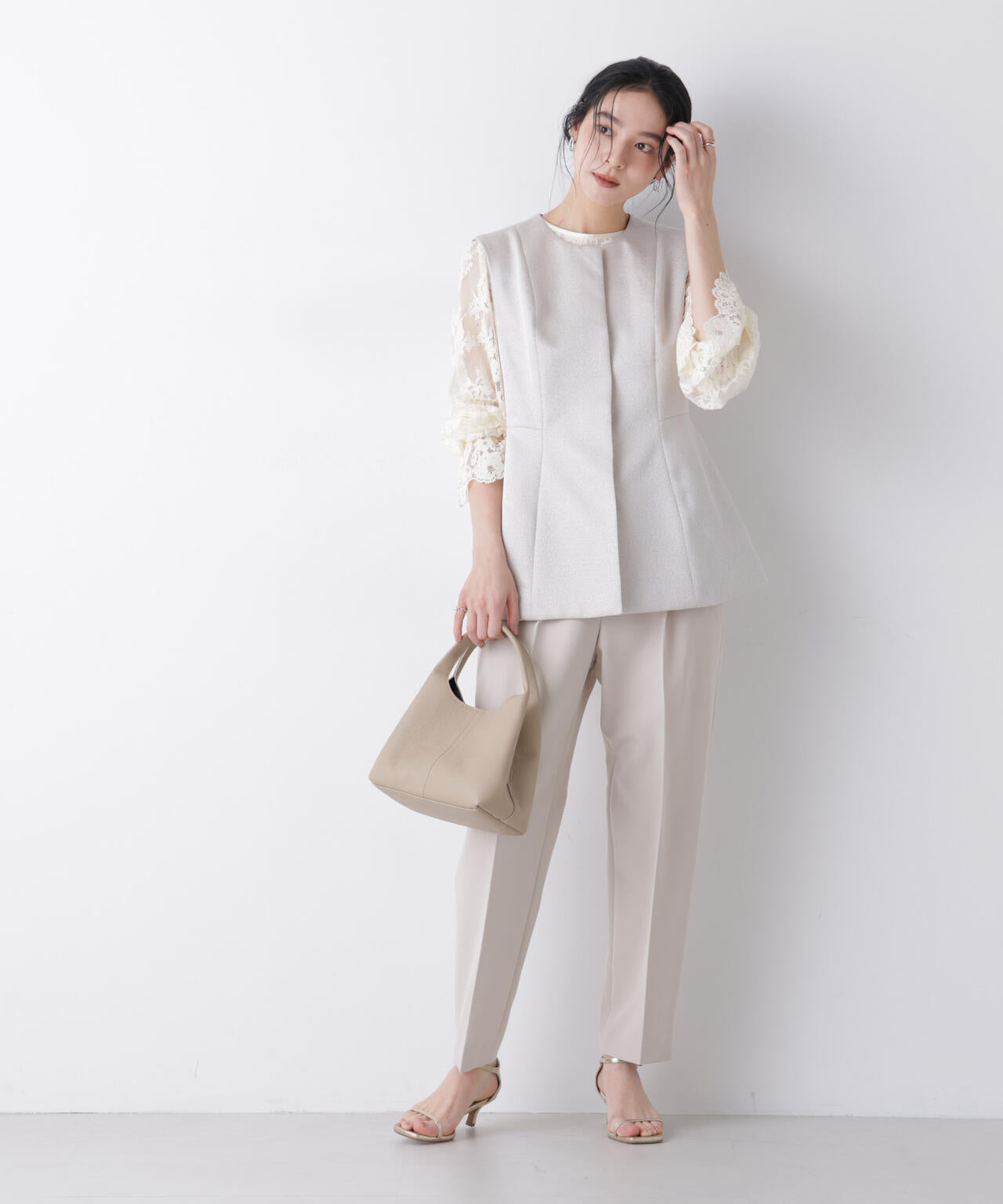 デイリーファンクション タックテーパードパンツ(セットアップ可) 6696127300