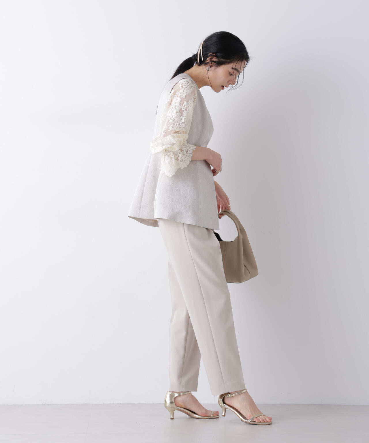 デイリーファンクション タックテーパードパンツ(セットアップ可) 6696127300