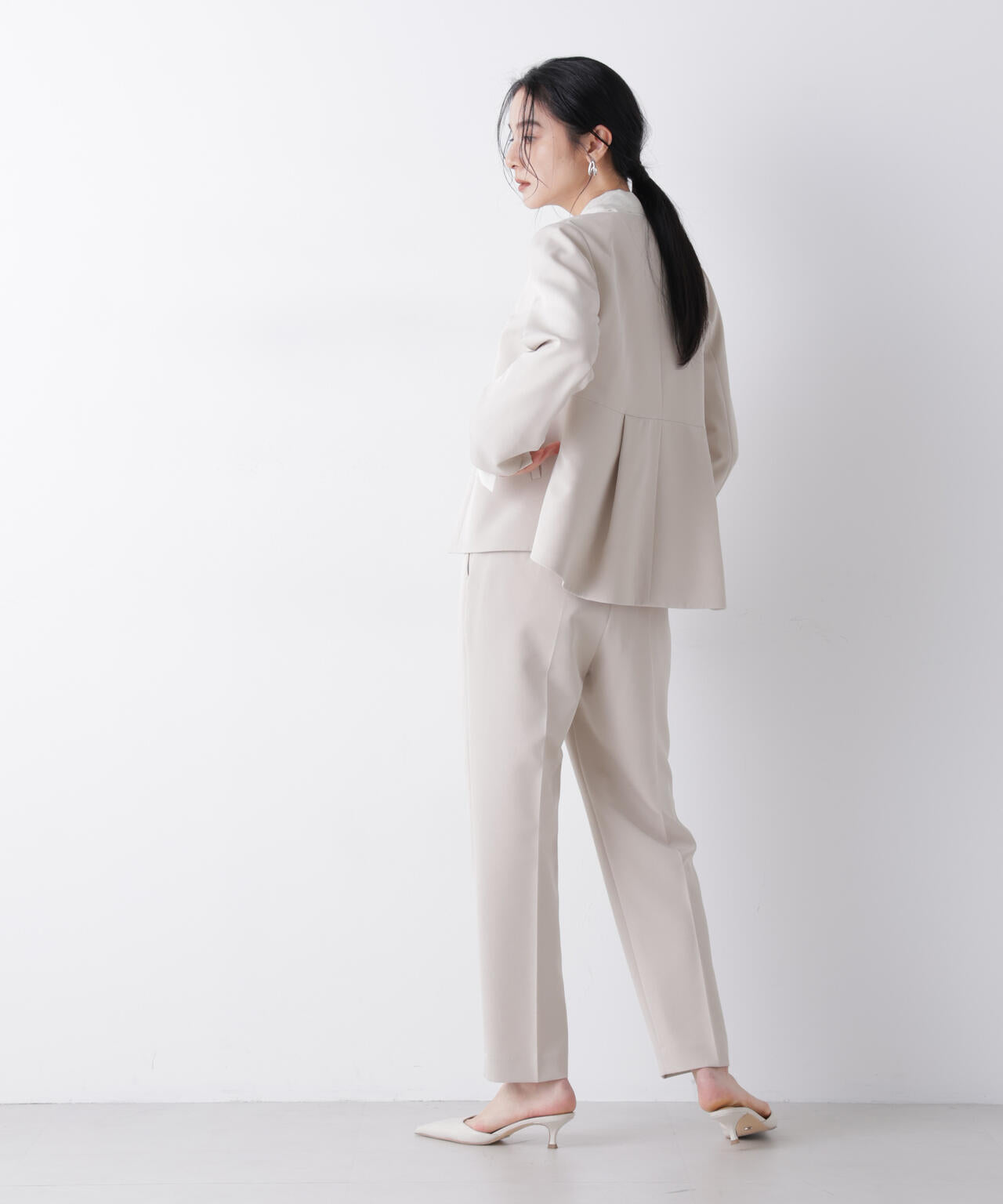 デイリーファンクション タックテーパードパンツ(セットアップ可) 6696127300