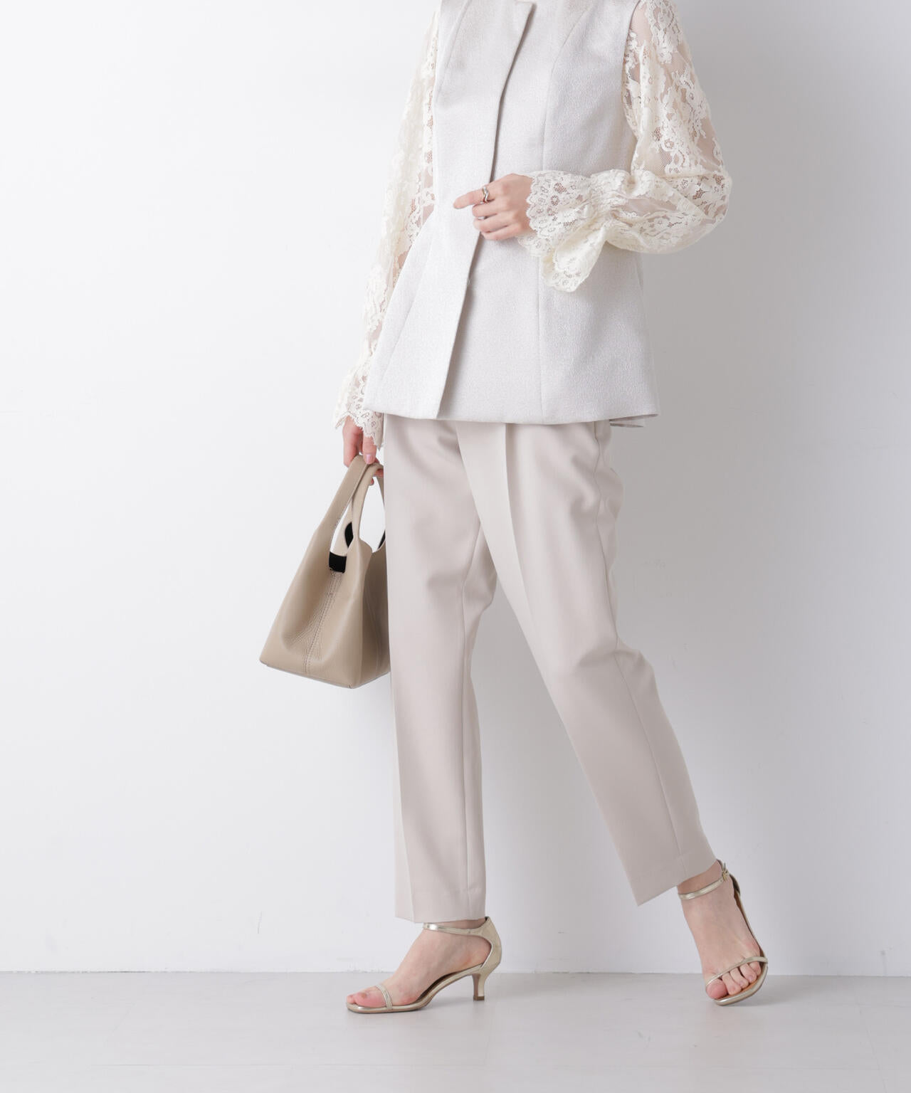 デイリーファンクション タックテーパードパンツ(セットアップ可) 6696127300