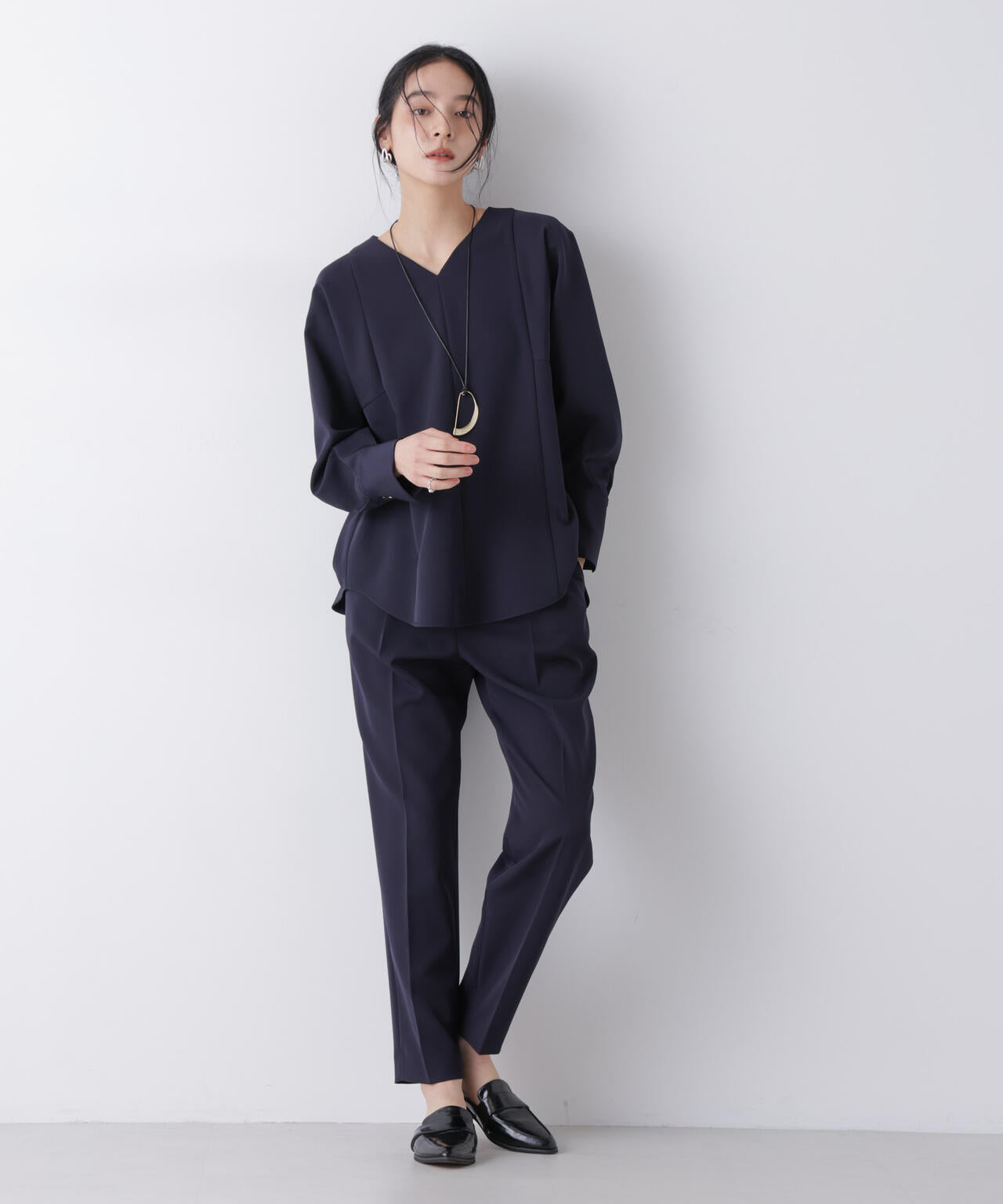 デイリーファンクション タックテーパードパンツ(セットアップ可) 6696127300