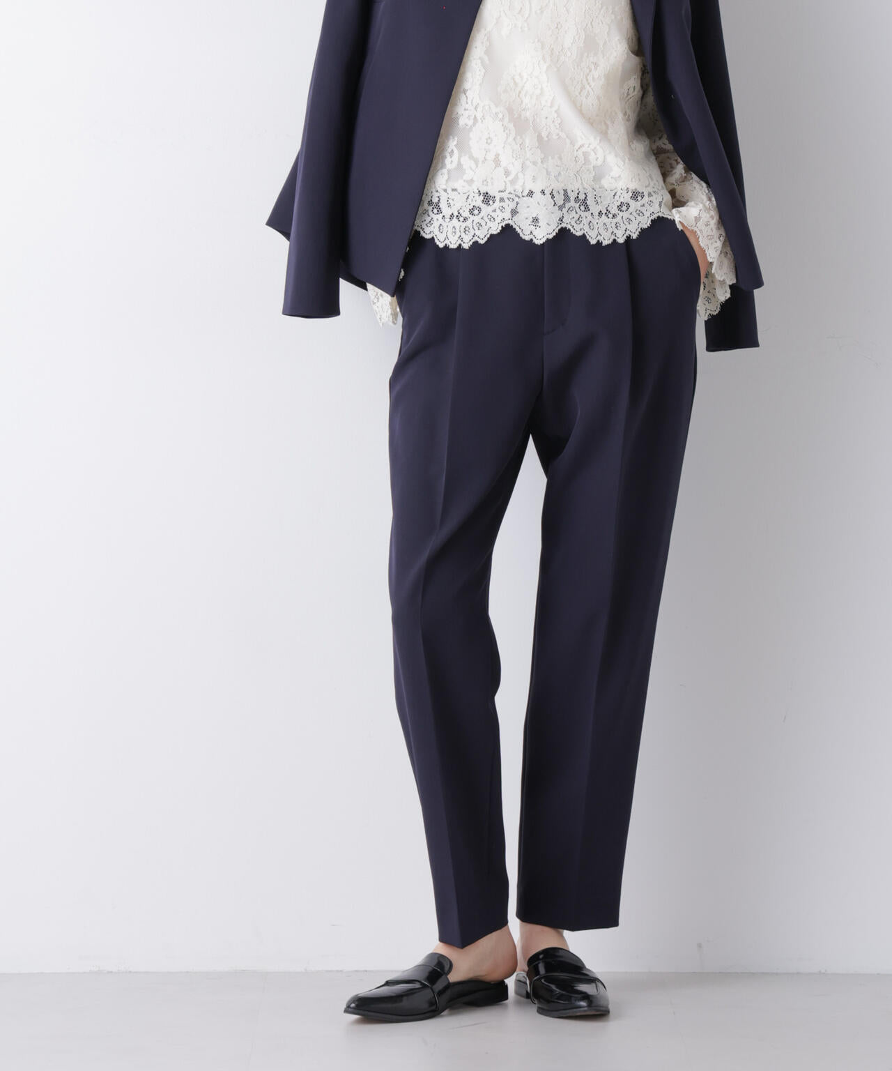 デイリーファンクション タックテーパードパンツ(セットアップ可) 6696127300