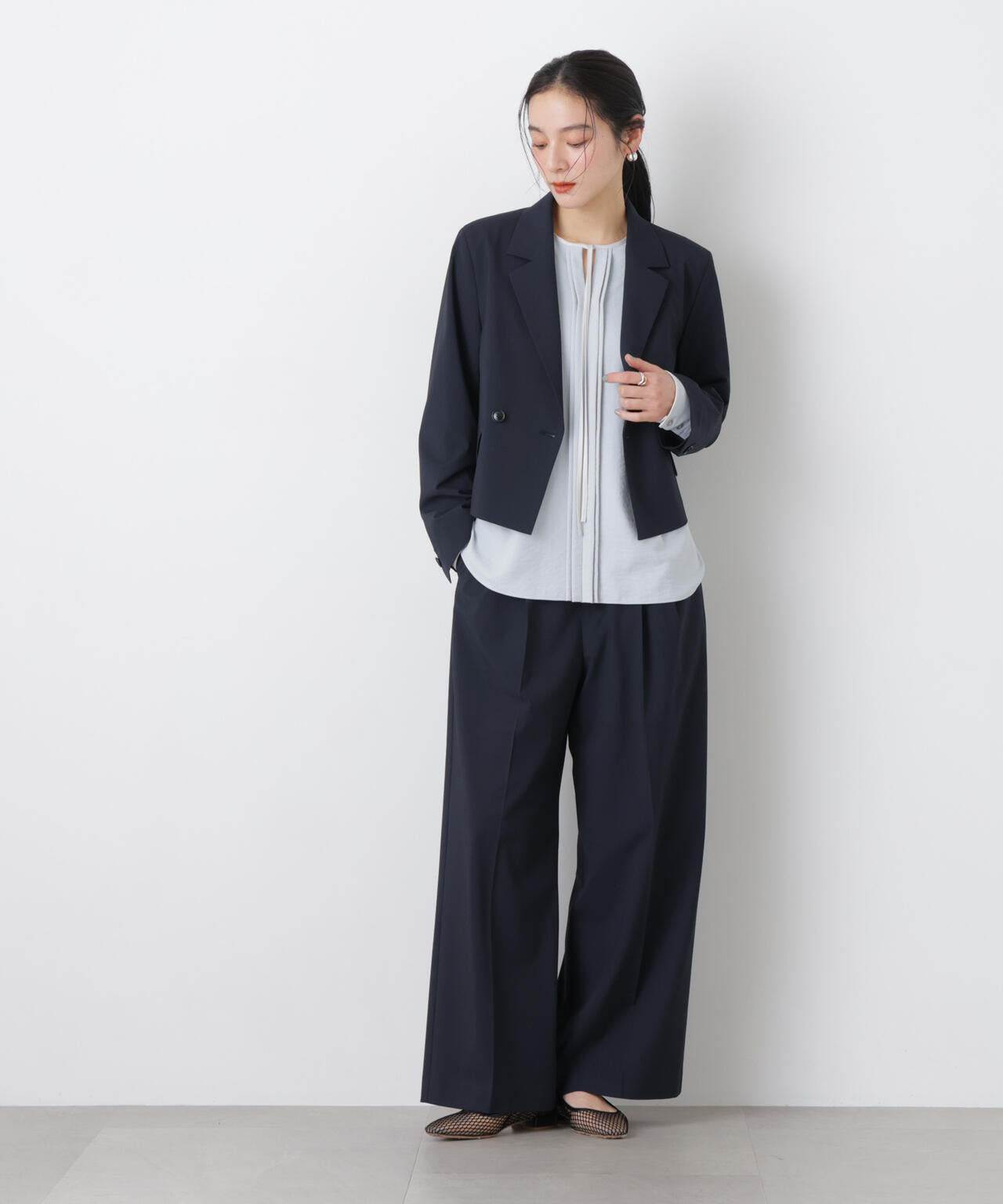 トロストレッチ2タックワイドパンツ(セットアップ可) 6696127301