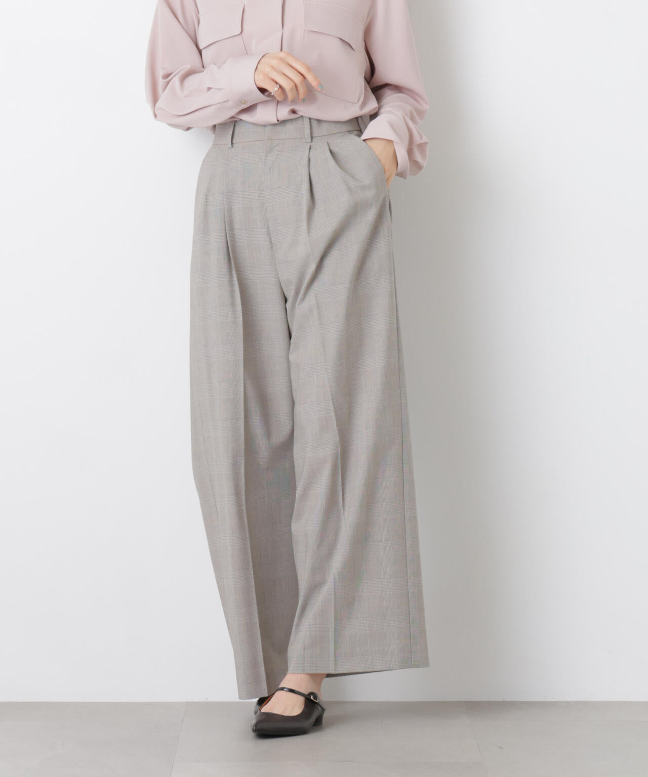 トロストレッチ2タックワイドパンツ(セットアップ可) 6696127301