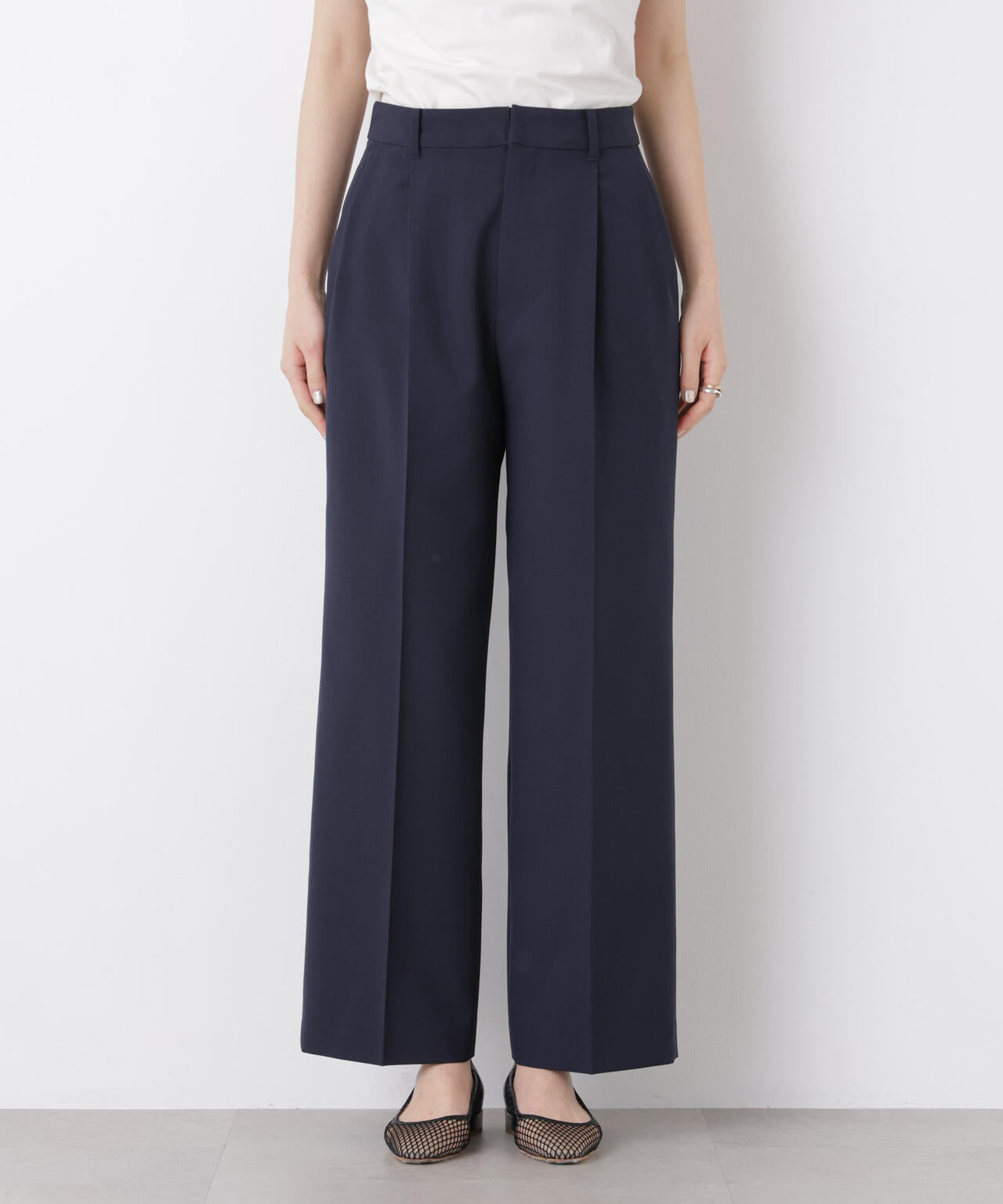 【GRACETEC】ライトファンクションタックセミワイドパンツ(セットアップ可) 6696127302