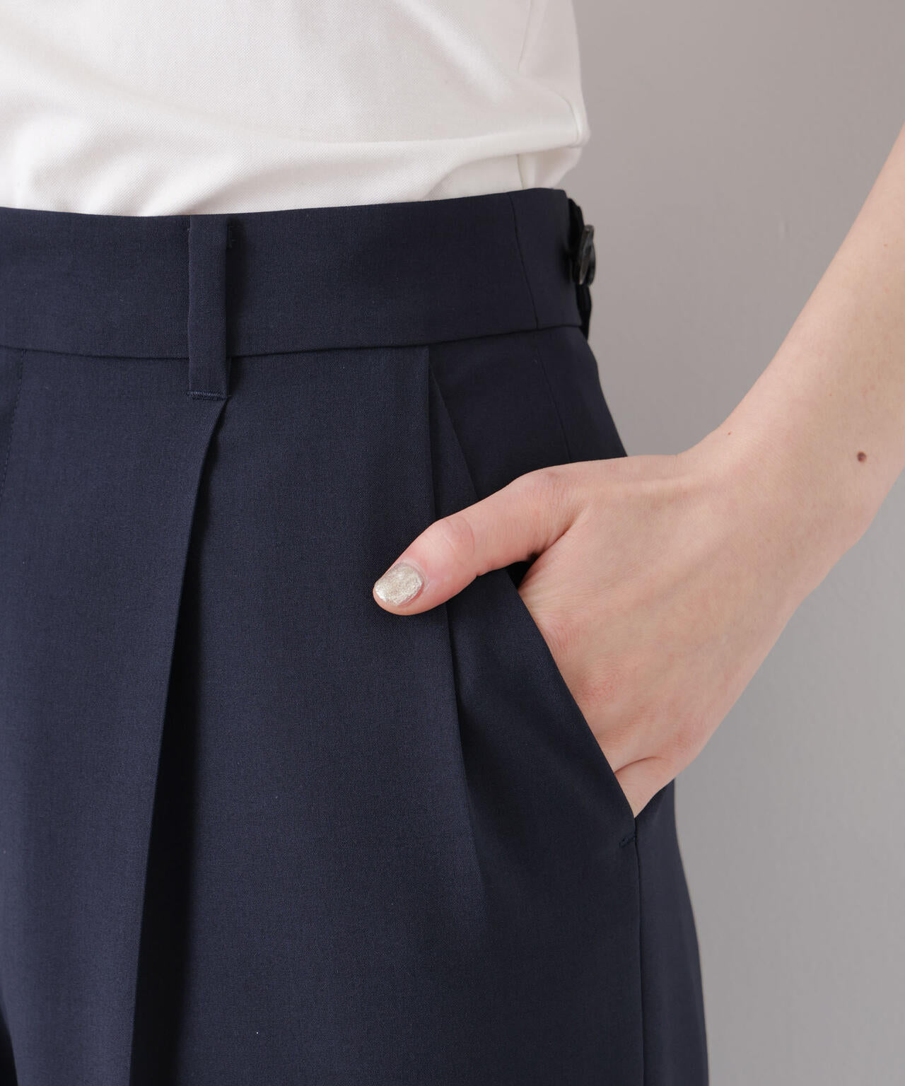 【GRACETEC】ライトファンクションタックセミワイドパンツ(セットアップ可) 6696127302