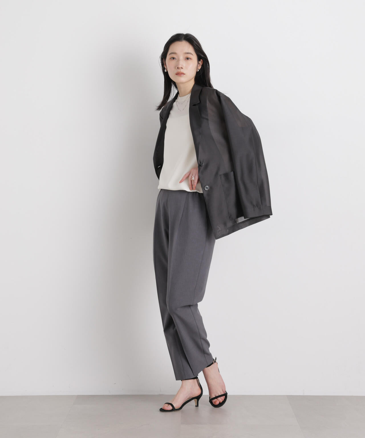 【GRACETEC】ライトファンクションイージーテーパードパンツ(セットアップ可) 6696127303