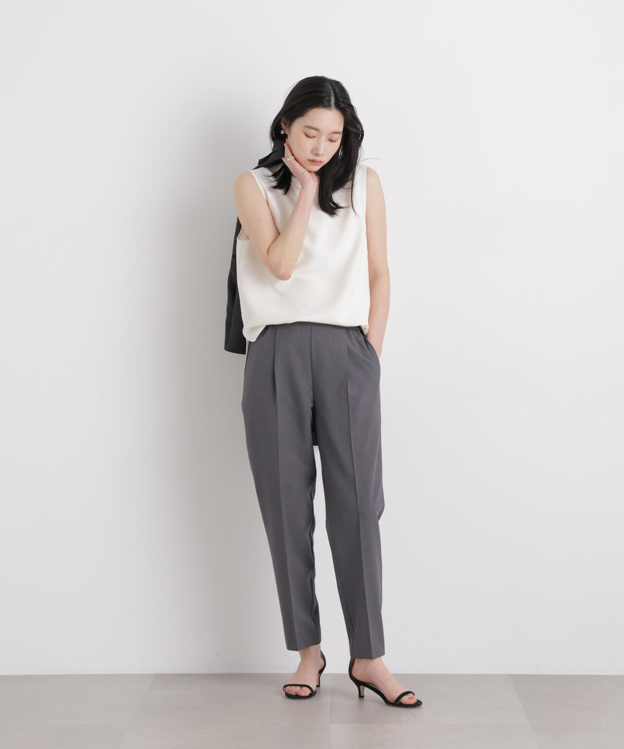 【GRACETEC】ライトファンクションイージーテーパードパンツ(セットアップ可) 6696127303