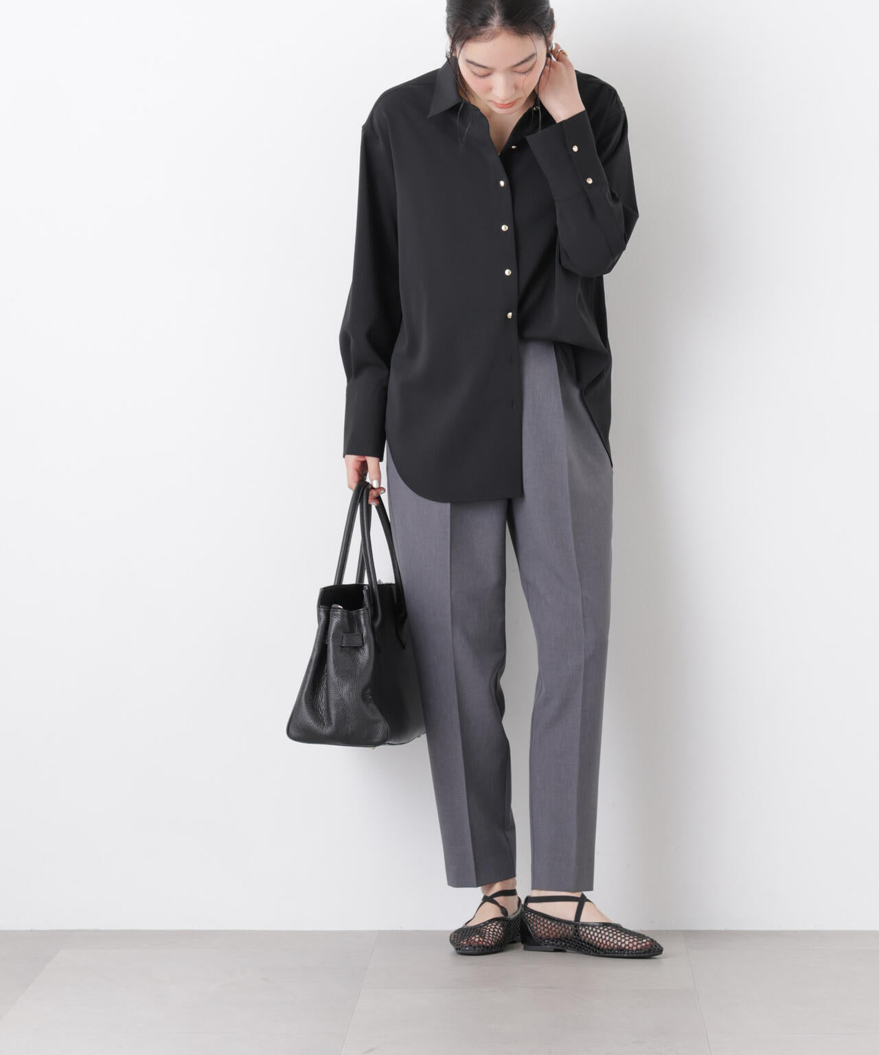 【GRACETEC】ライトファンクションイージーテーパードパンツ(セットアップ可)