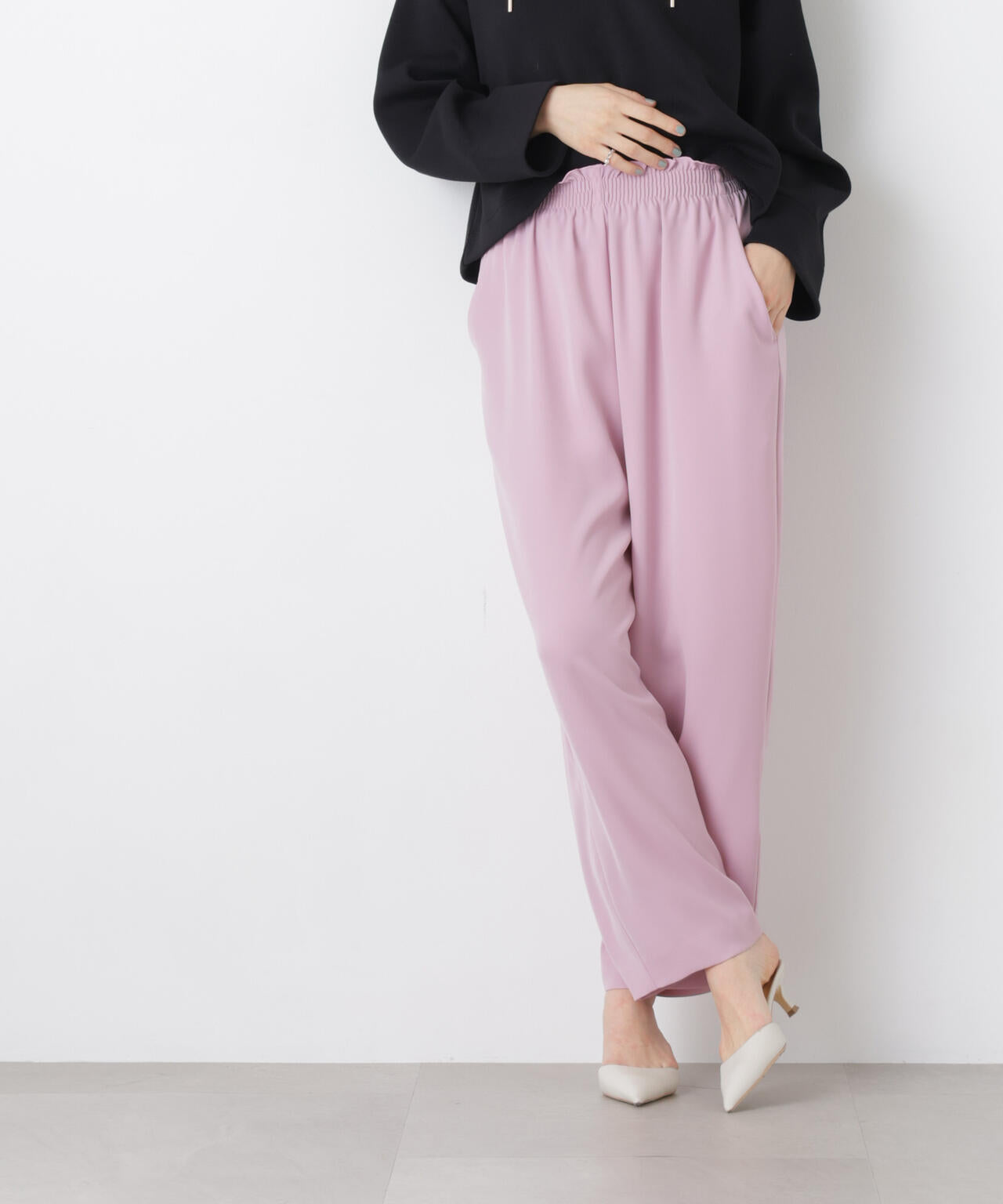 ダブルクロスイージーコクーンパンツ