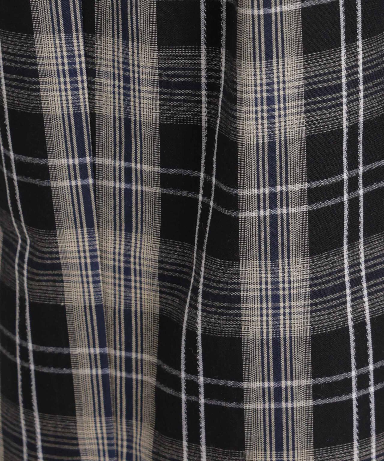 チェックイージーワイドパンツ 6696127312