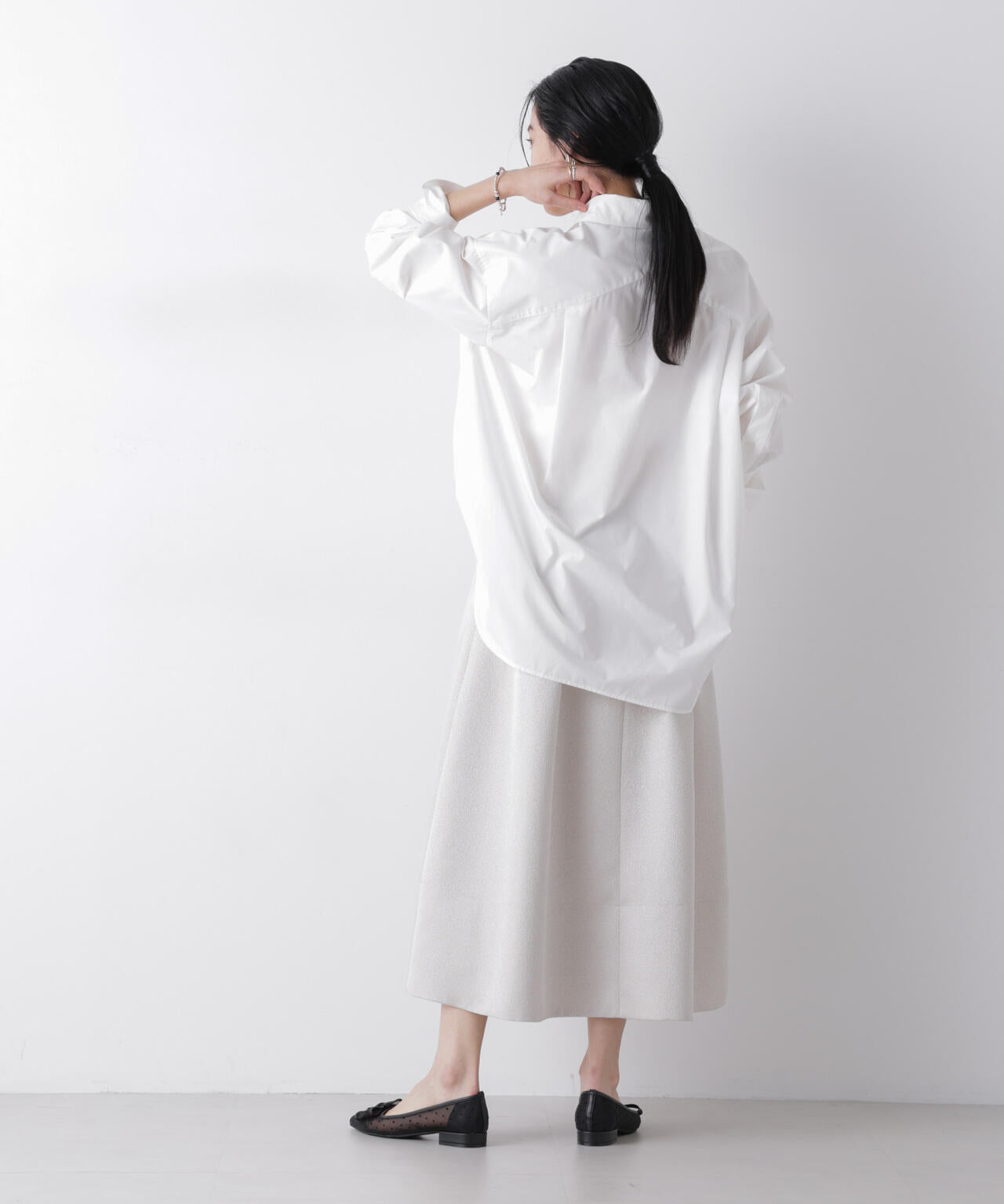 ジャガードボリュームタックスカート(セットアップ可) 6696130303