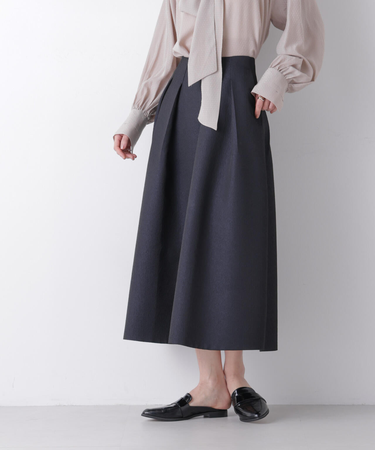 ジャガードボリュームタックスカート(セットアップ可) 6696130303