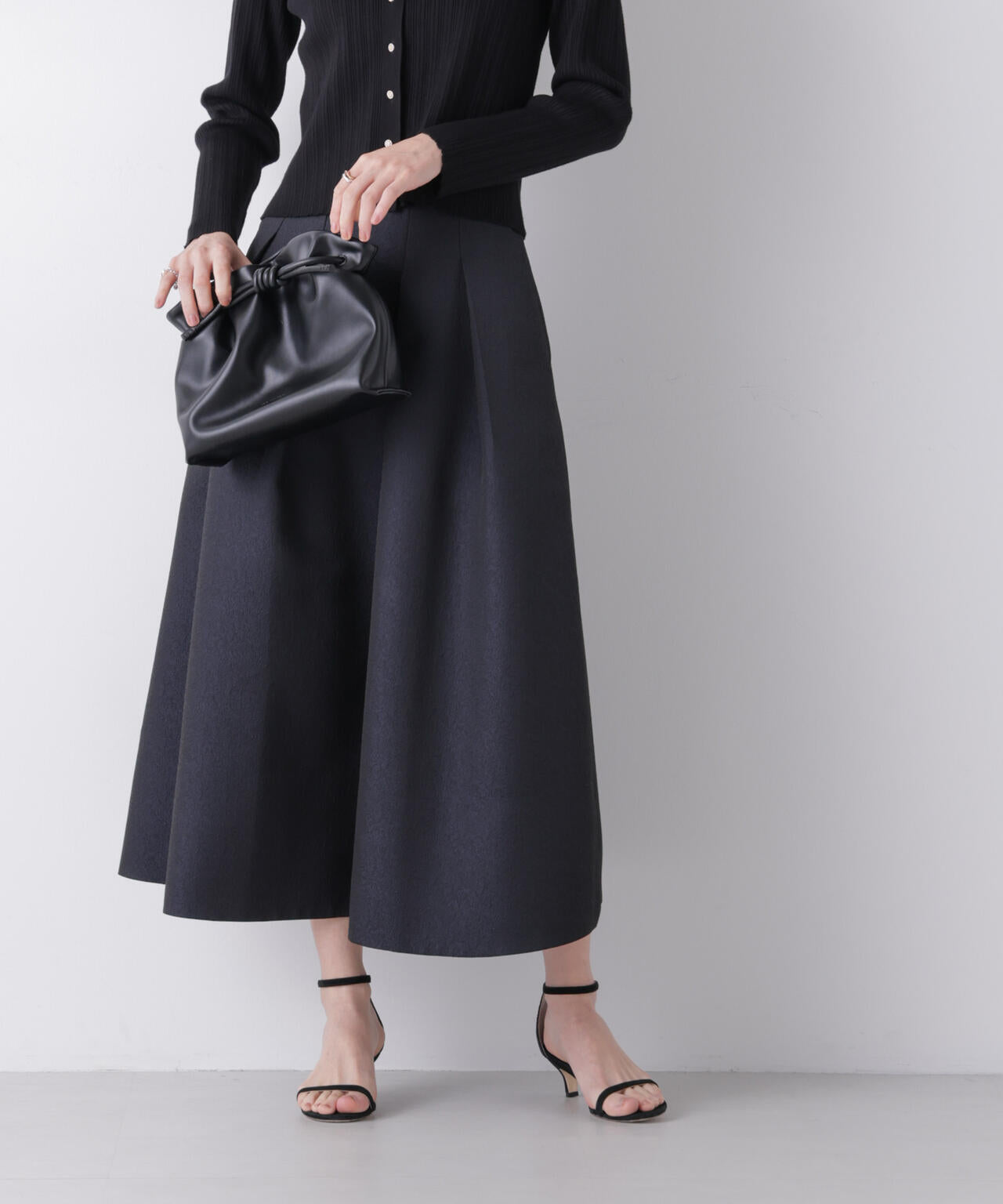 ジャガードボリュームタックスカート(セットアップ可) 6696130303