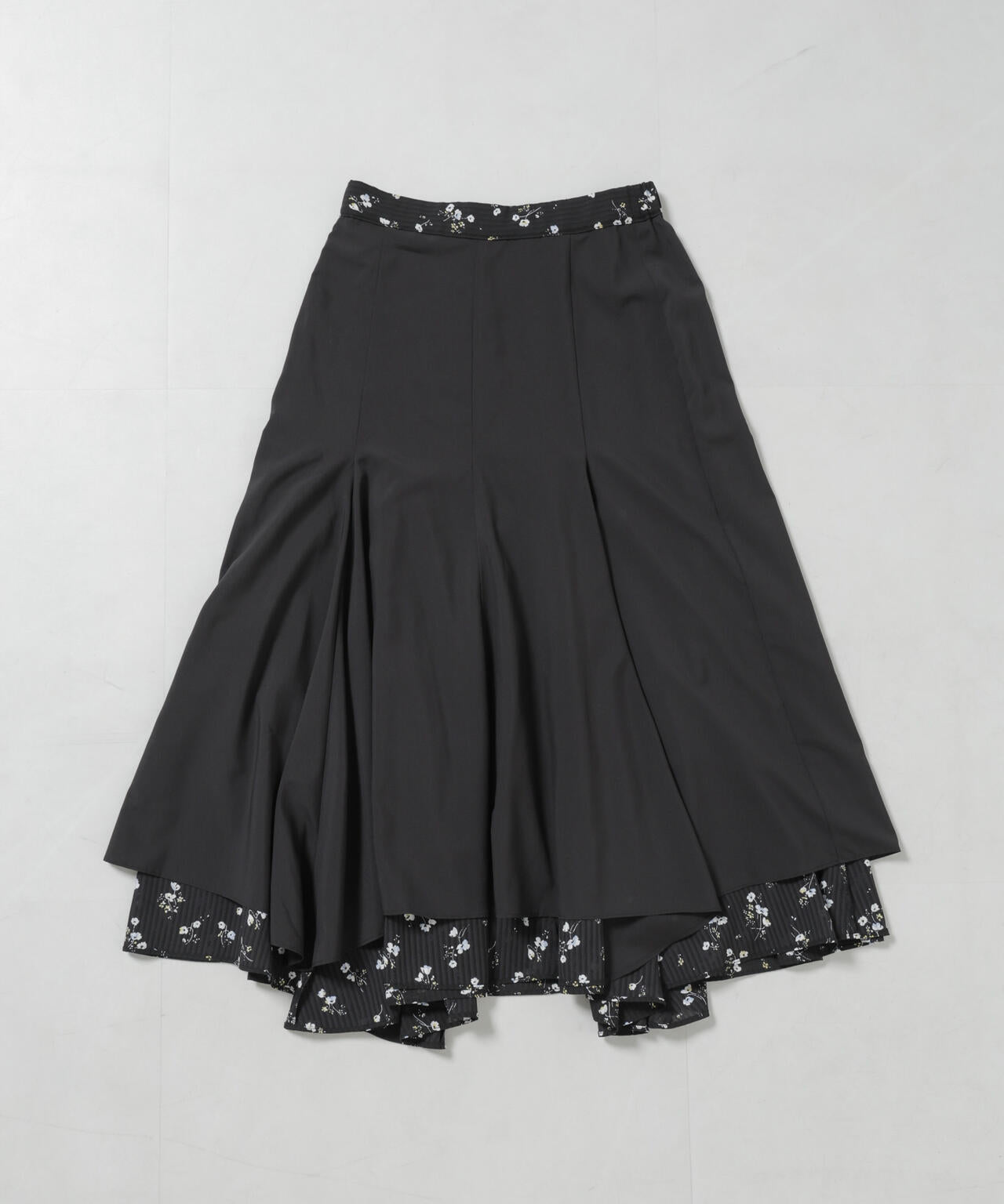 フラワープリントイレヘムタックフレアスカート(セットアップ可) 6696130305
