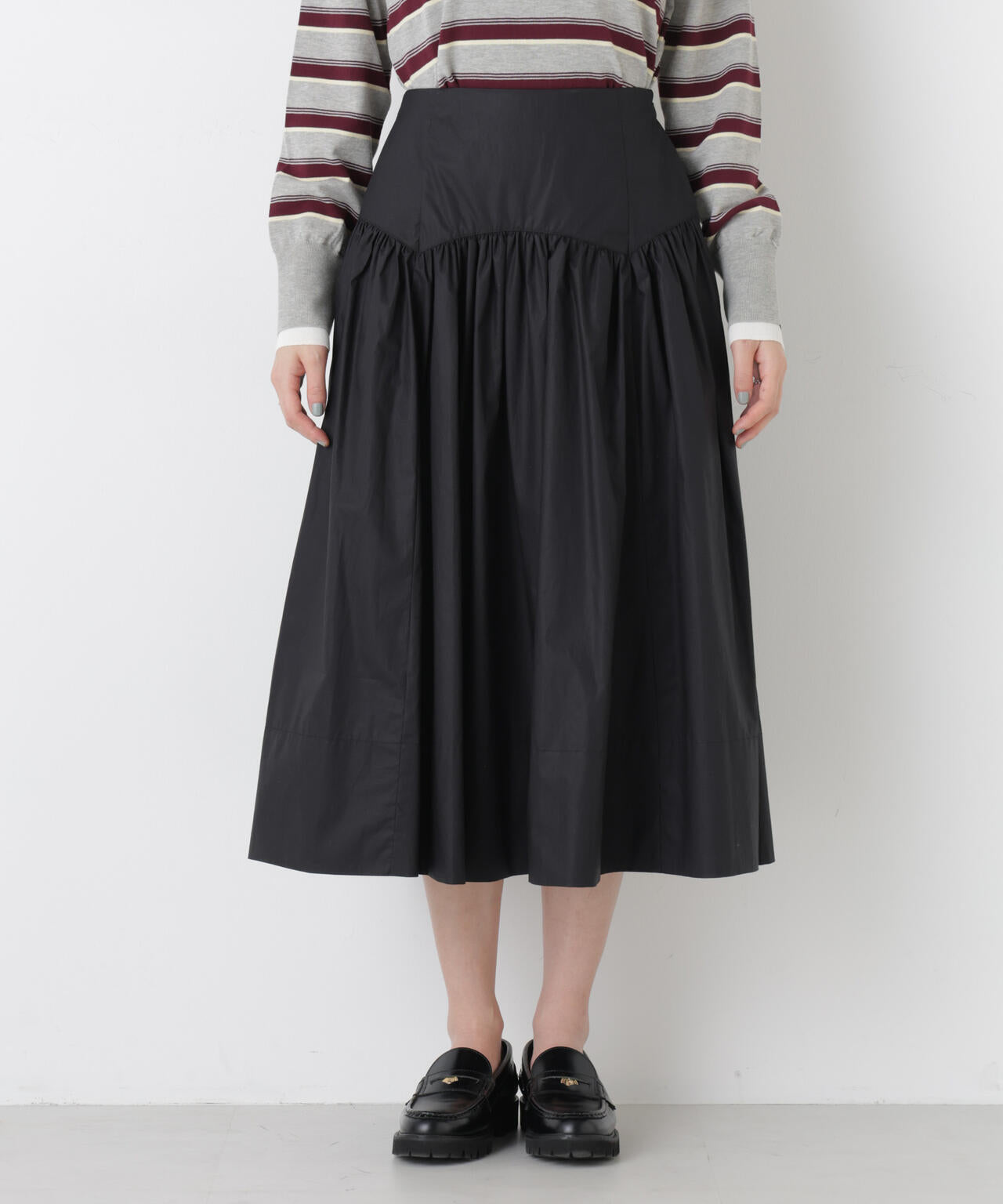 ローギャザーミディスカート 6696130307