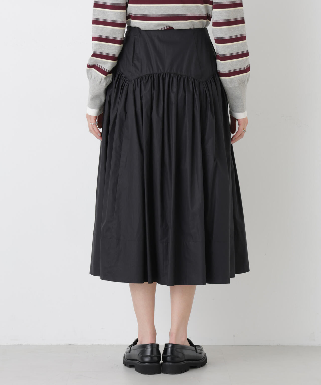 ローギャザーミディスカート 6696130307