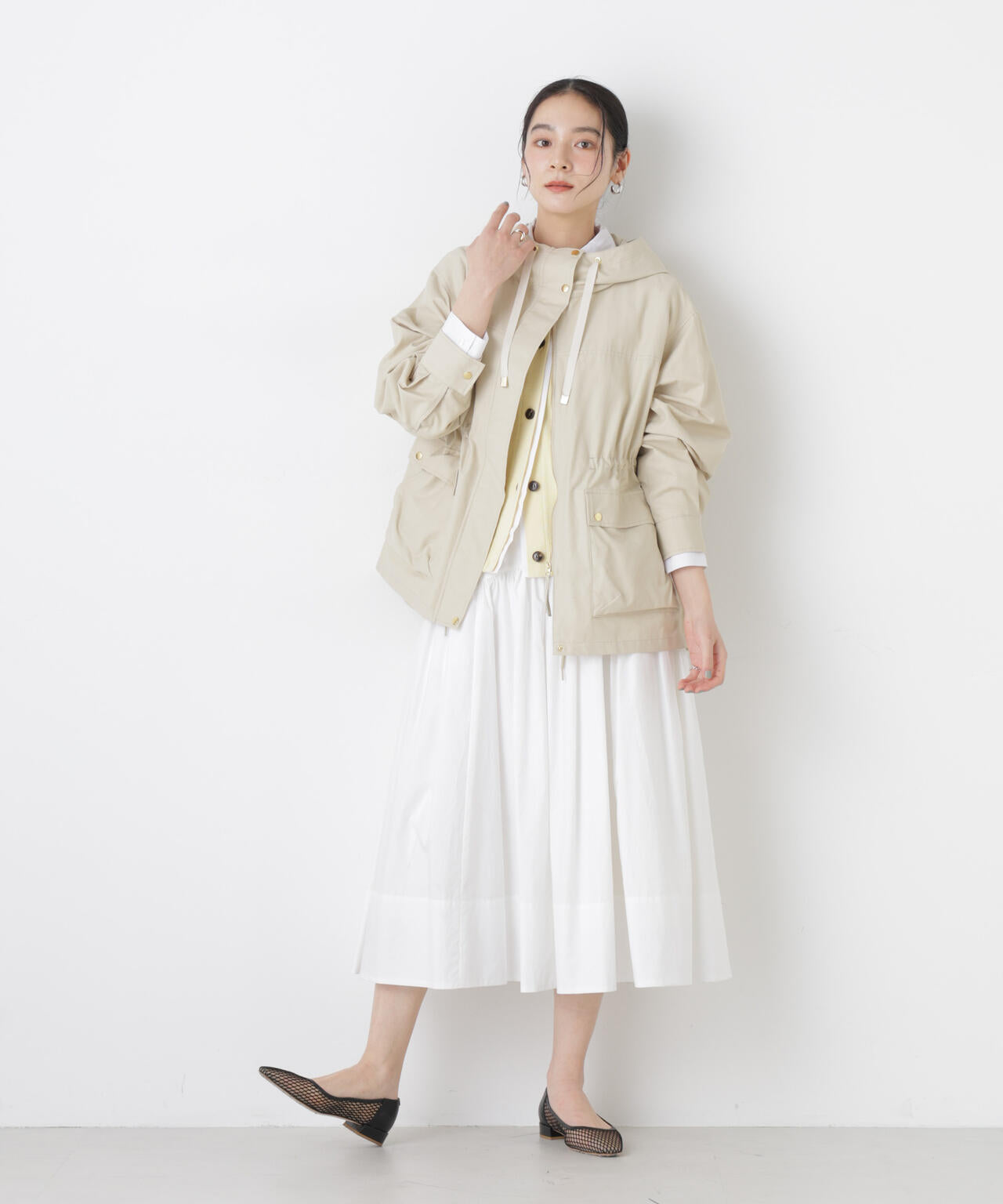 ローギャザーミディスカート 6696130307