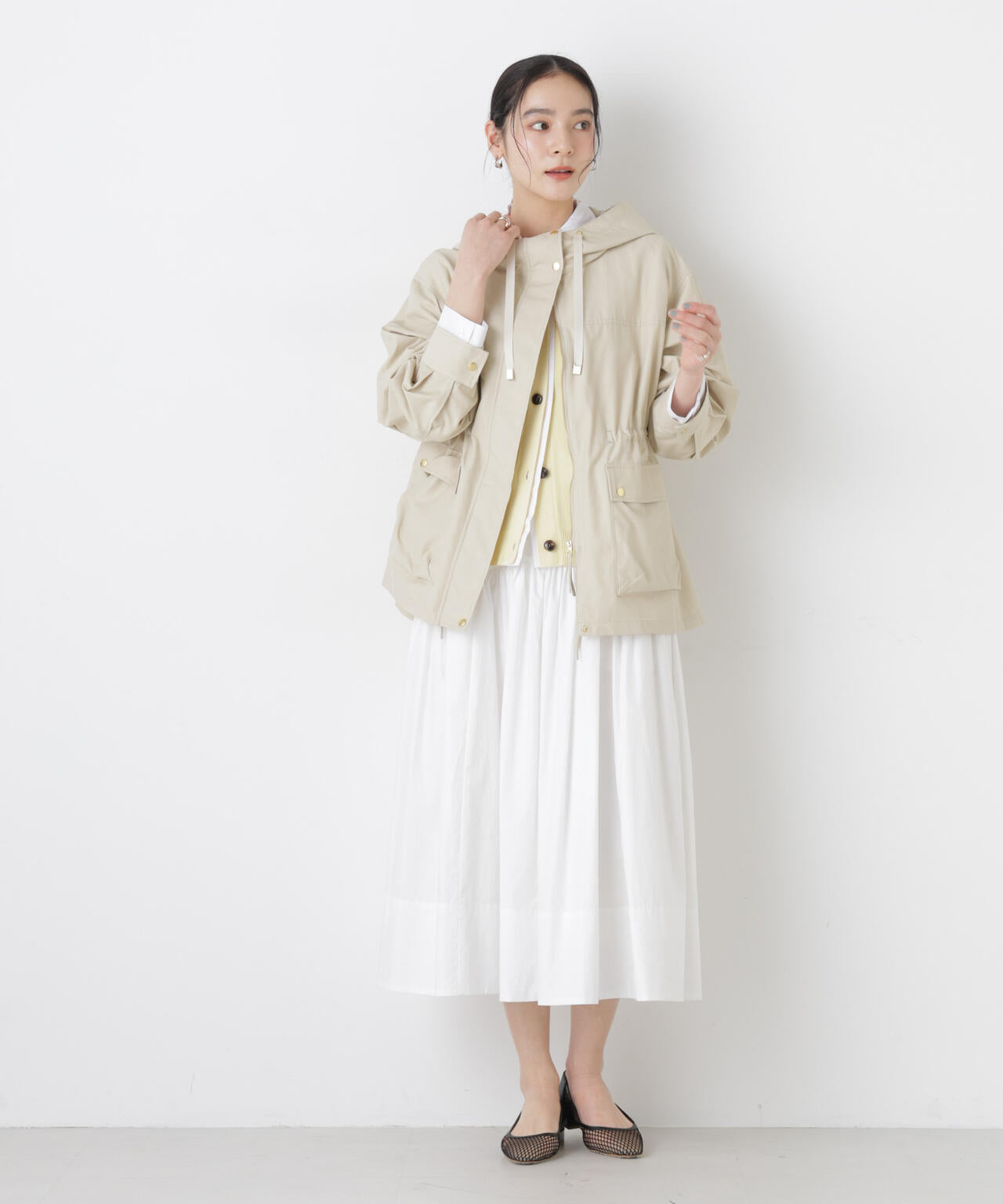 ローギャザーミディスカート 6696130307