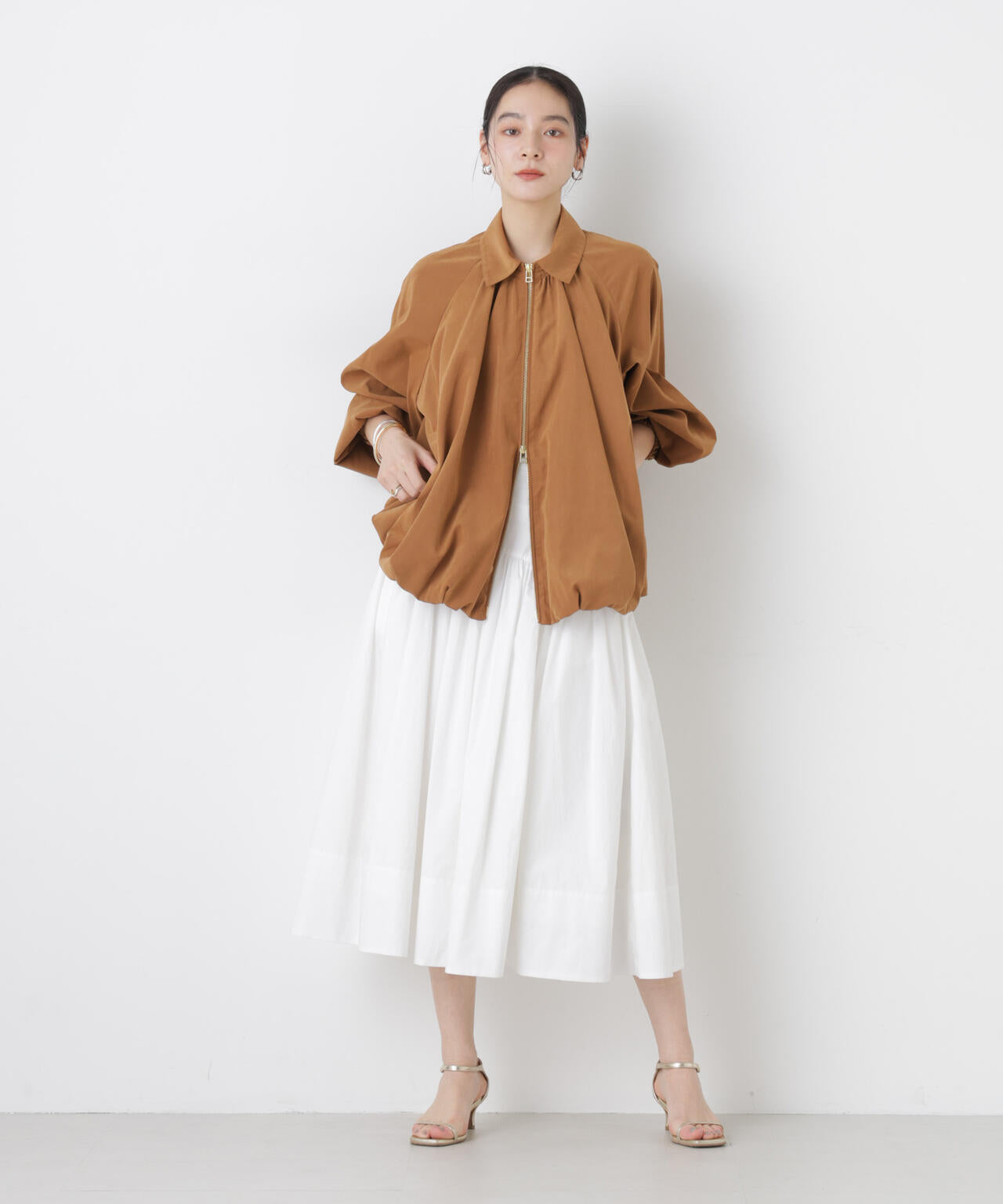 ローギャザーミディスカート 6696130307