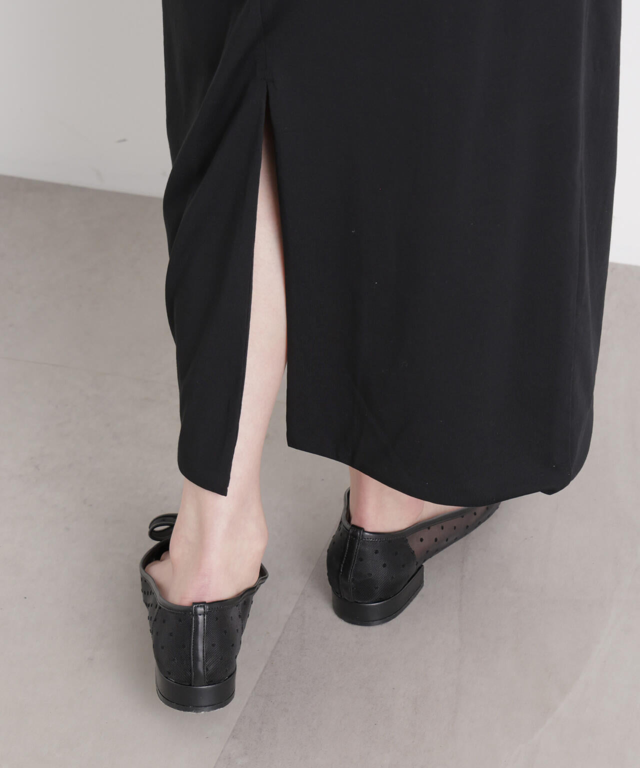 サイドギャザーカットタイトスカート 6696130312