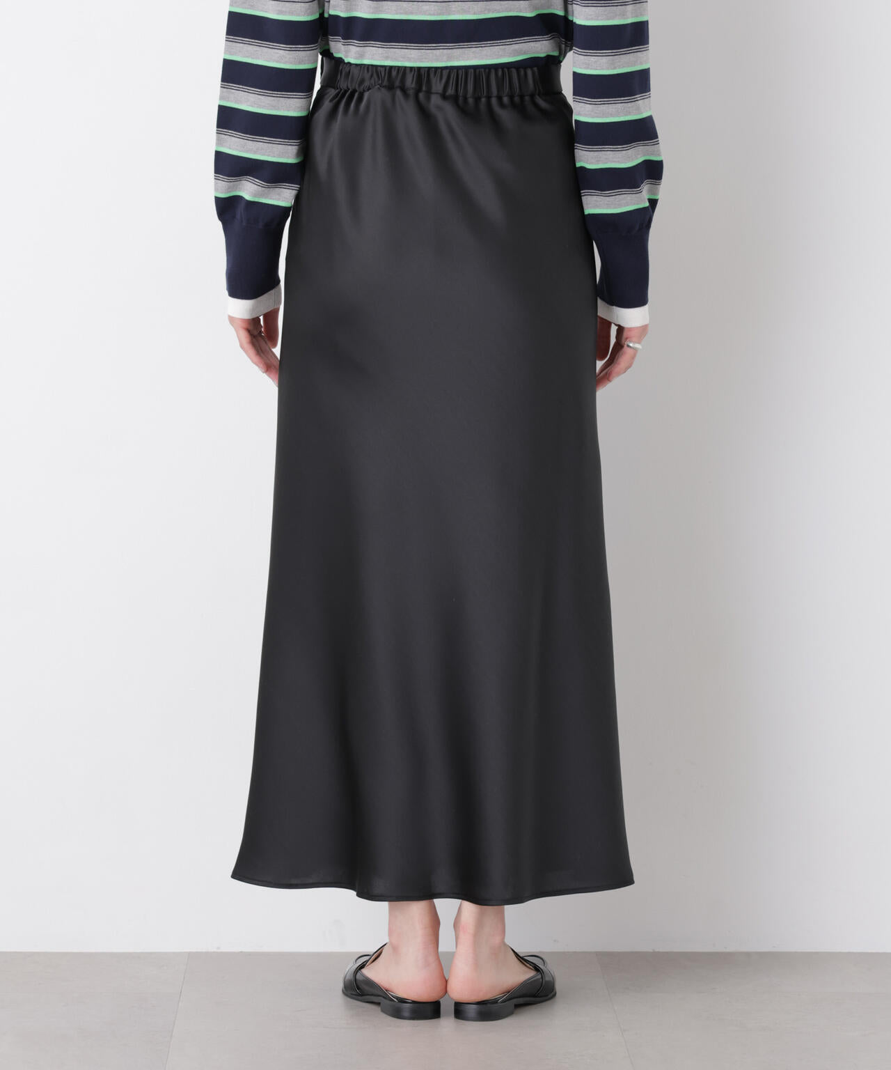 サテンナロースカート 6696130313