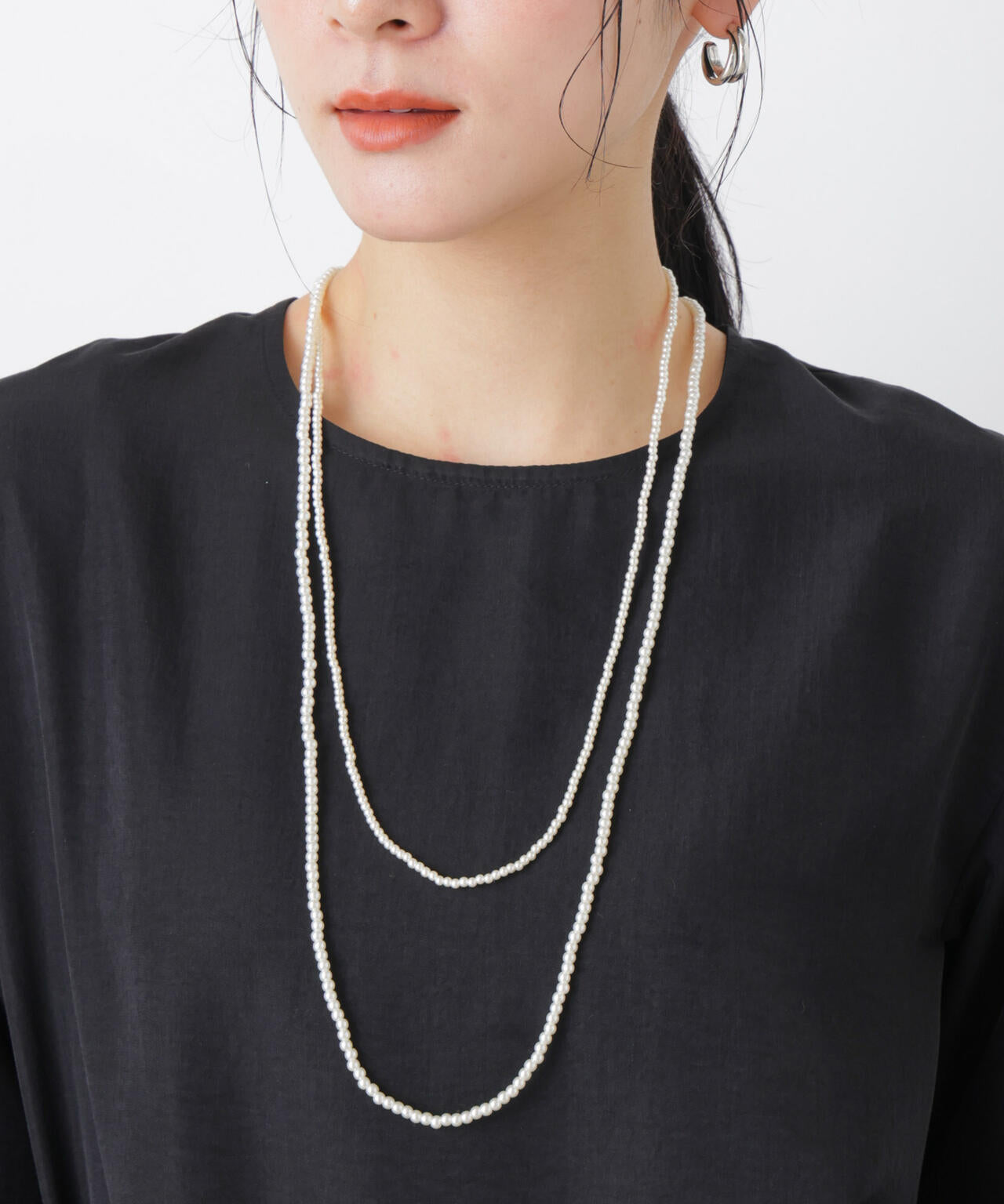 フェイクパールマルチウェイ3連ネックレス 6696146302