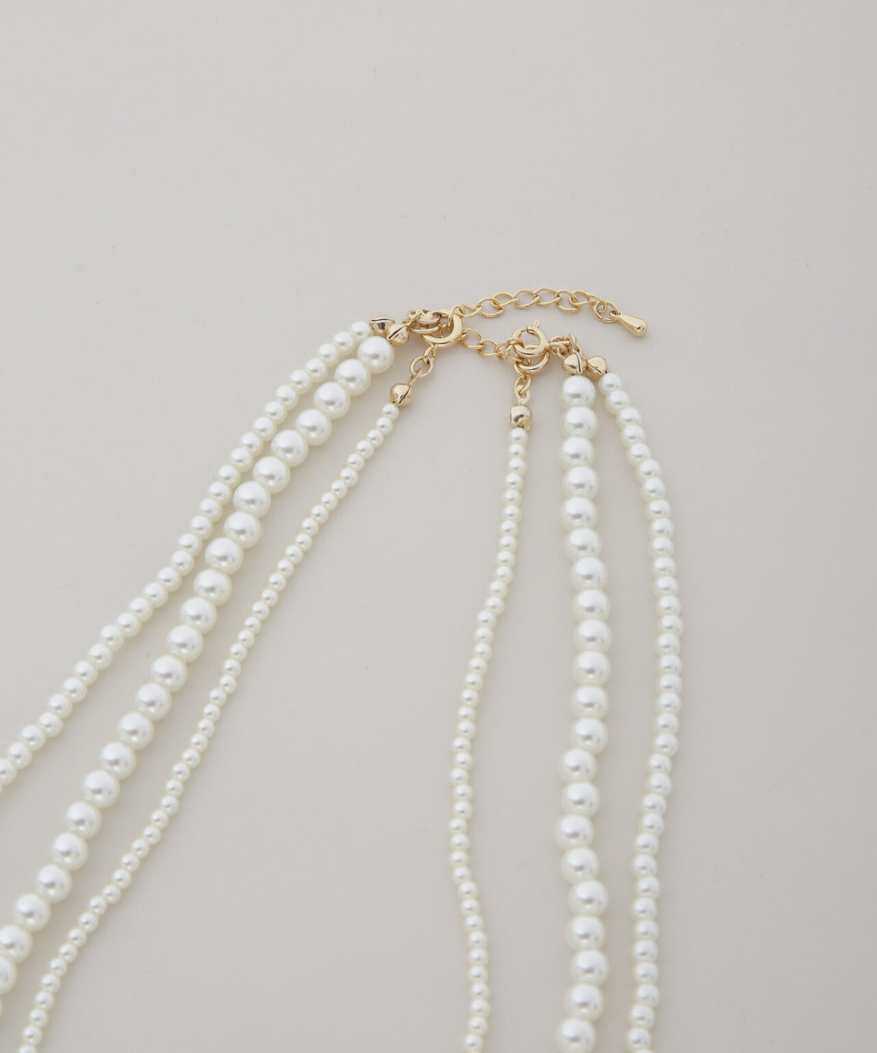 フェイクパールマルチウェイ3連ネックレス 6696146302