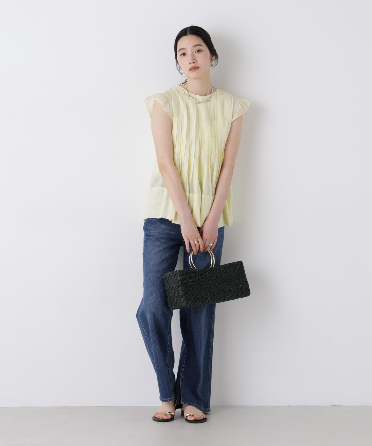 made in india タックステッチブラウス(セットアップ可) 6696221300