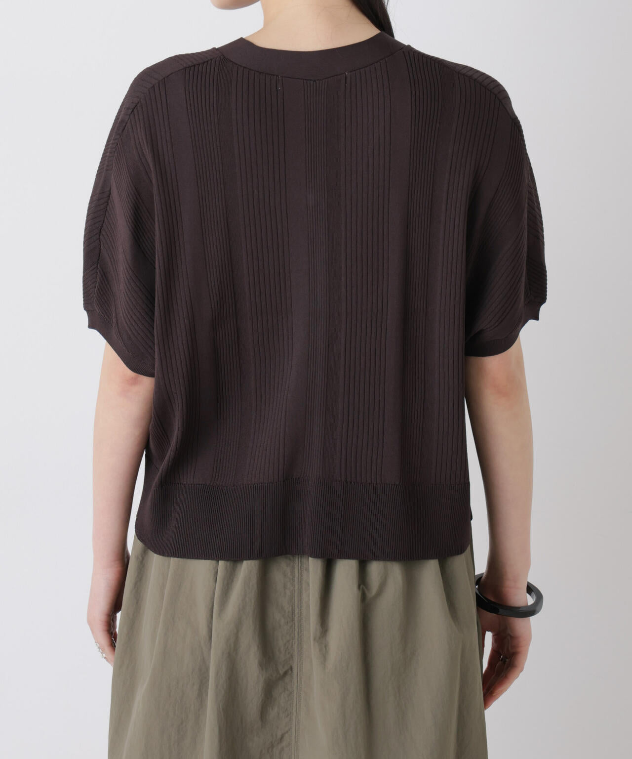 SUMMER VEIL KNIT ジップカーディガン 6696222311