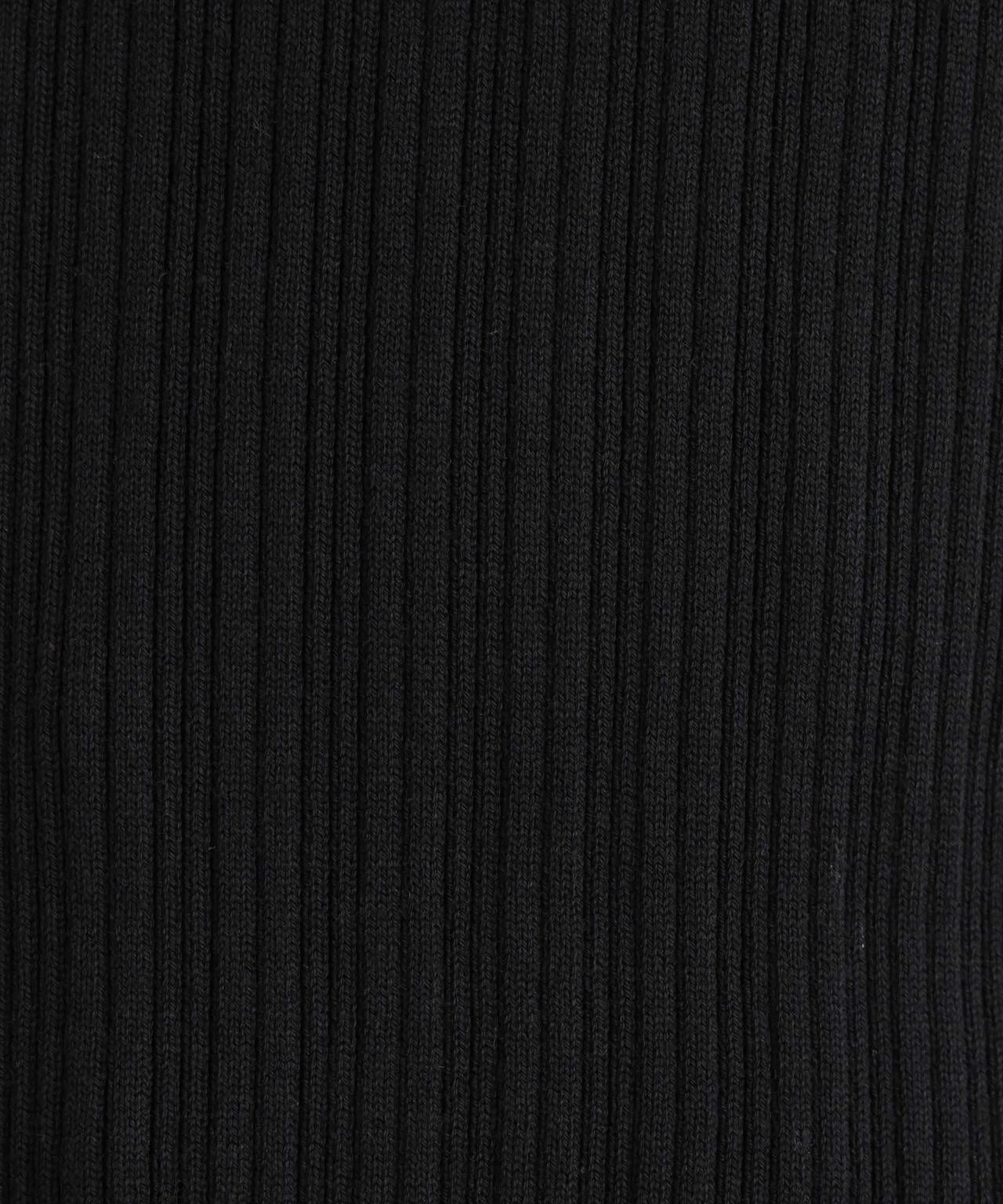 CICA&UVカット加工レースフリル付きリブニット 6696222319