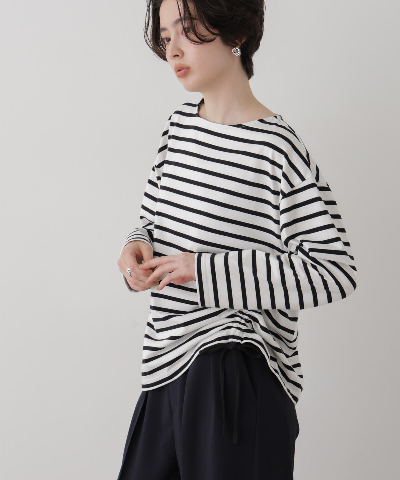 ボーダー2wayカットトップス 6696223303
