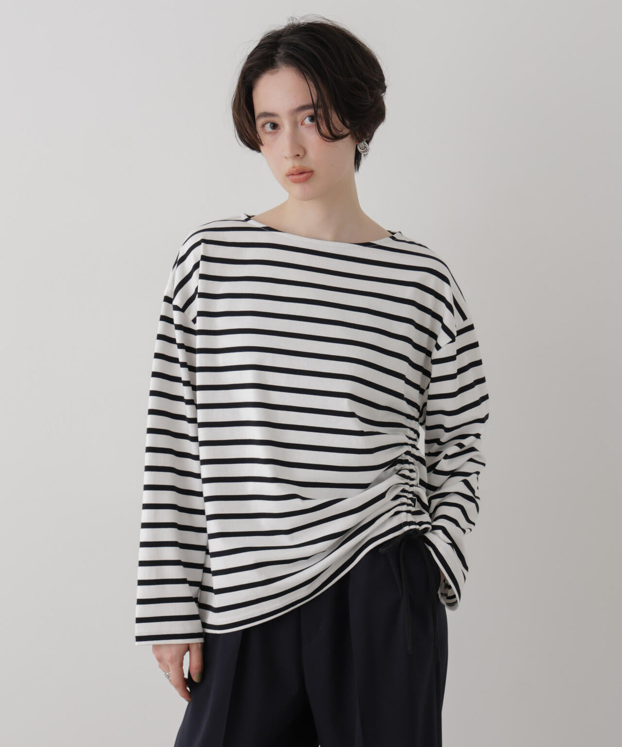 ボーダー2wayカットトップス 6696223303