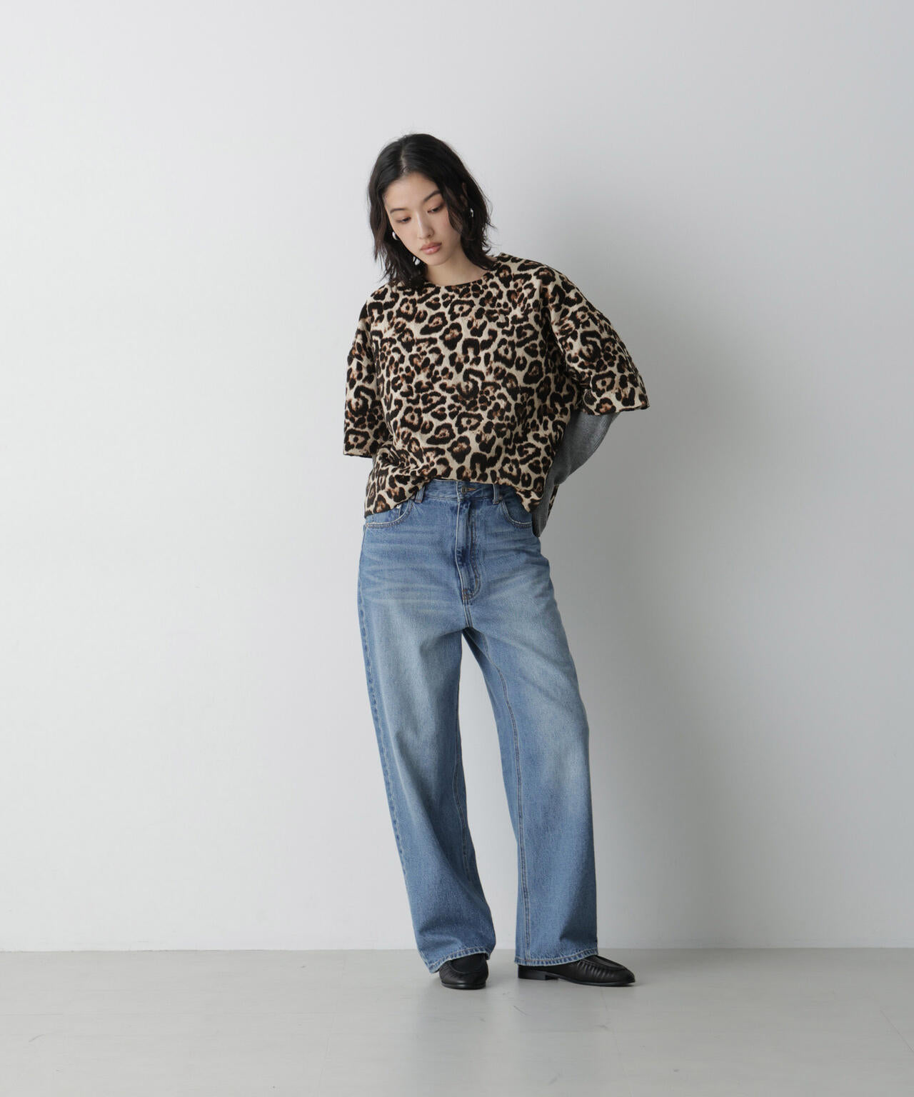 「STEVELOUR」レイヤード風ジャガードトップス 6696223304