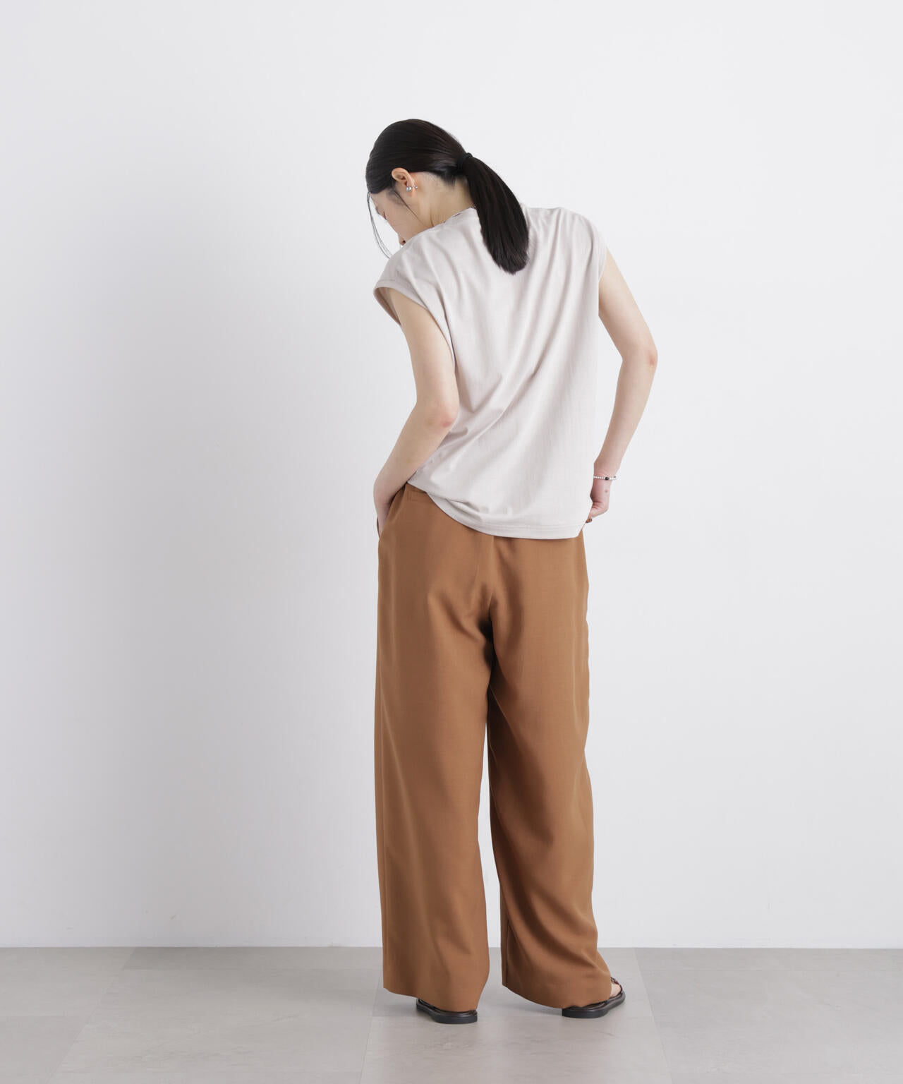 メランジドライ イージーワイドパンツ(セットアップ可) 6696227300