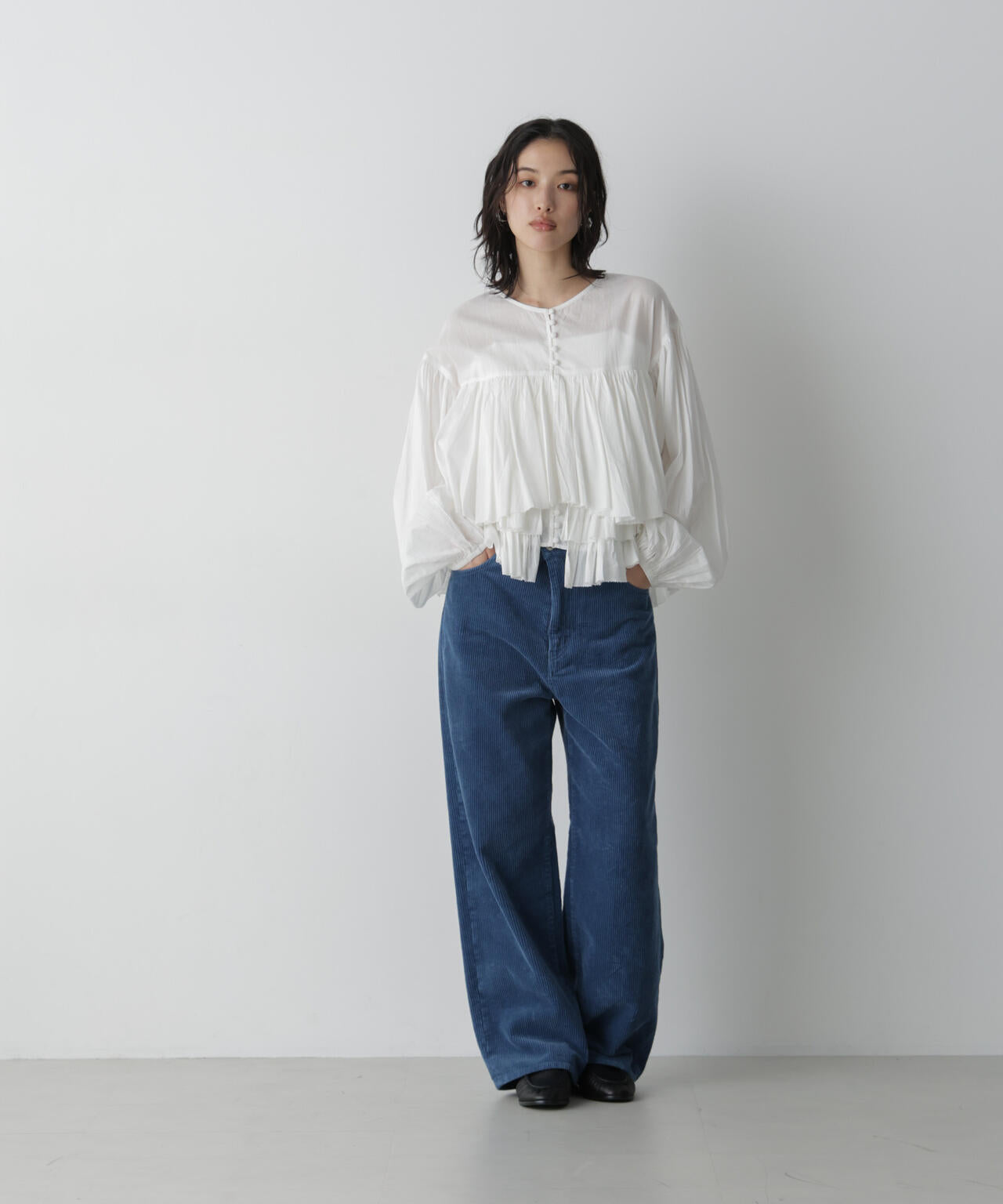 「STEVELOUR」太コールストレートパンツ 6696227311
