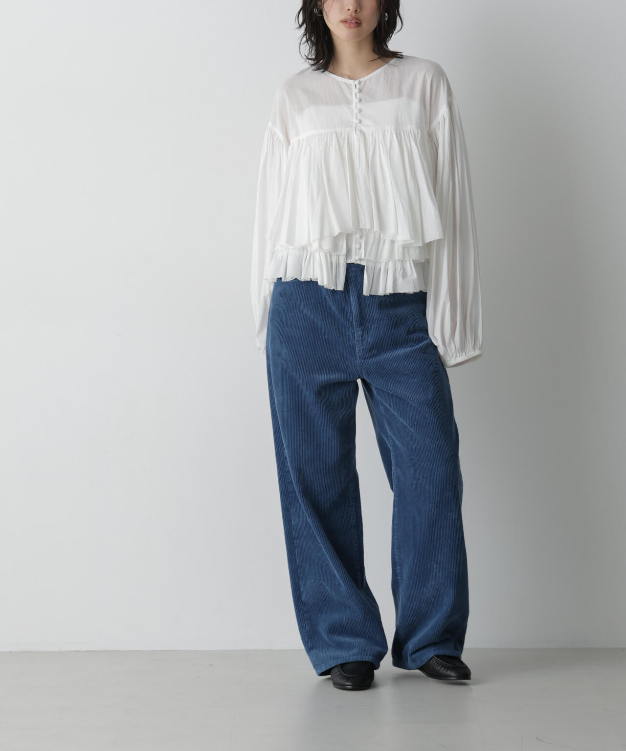 「STEVELOUR」太コールストレートパンツ 6696227311