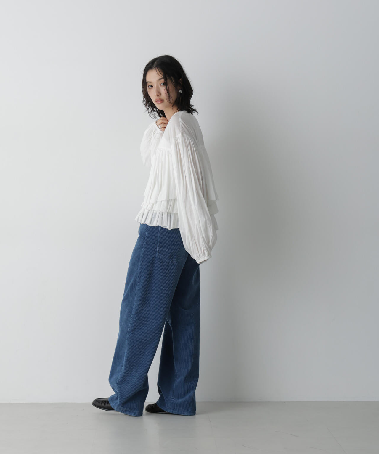 「STEVELOUR」太コールストレートパンツ 6696227311