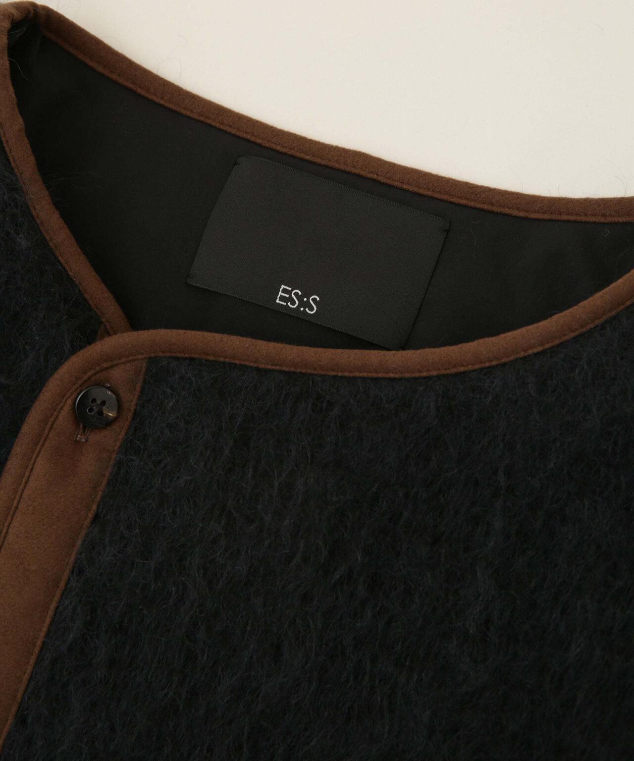 ES:S/NO COLLAR TRIM LINER JACKET 6702212071