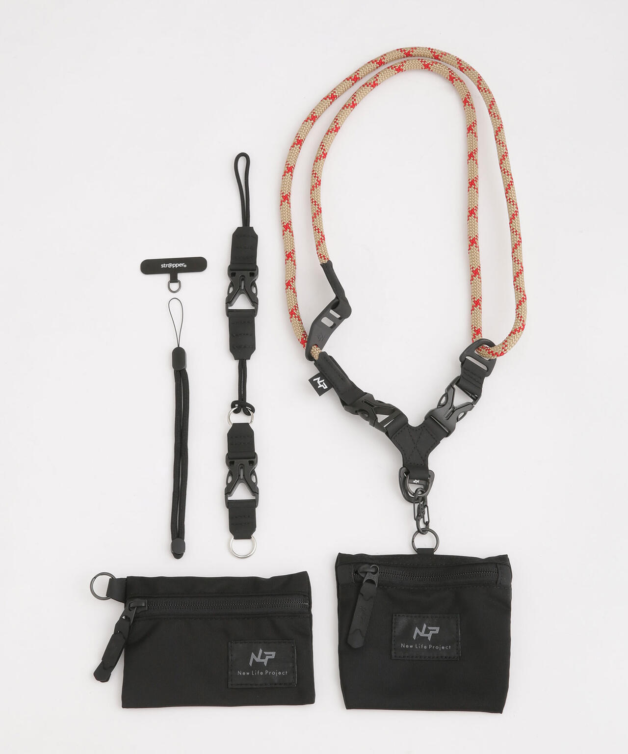 New life Project/別注MULTI STRAP WITH ZIP･ID 6703132124