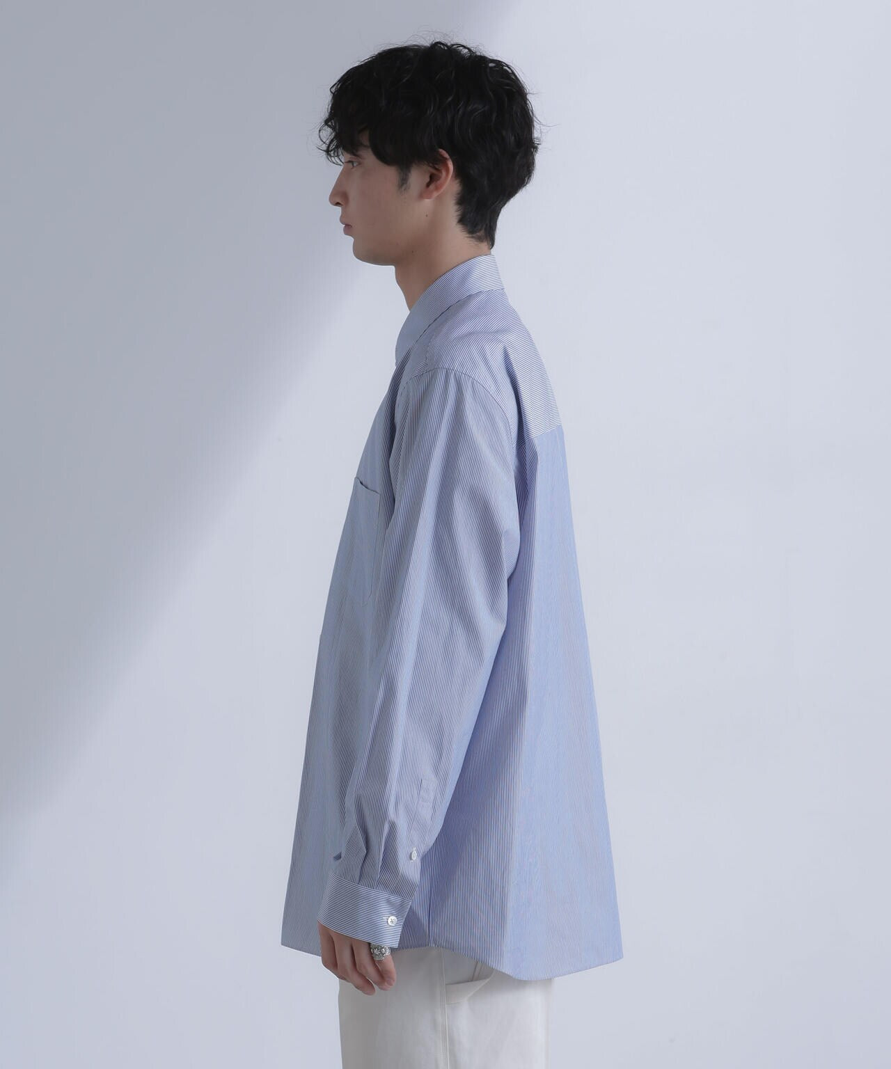 ATON/GIZA STRIPE STANDARD SHIRT 6704120091