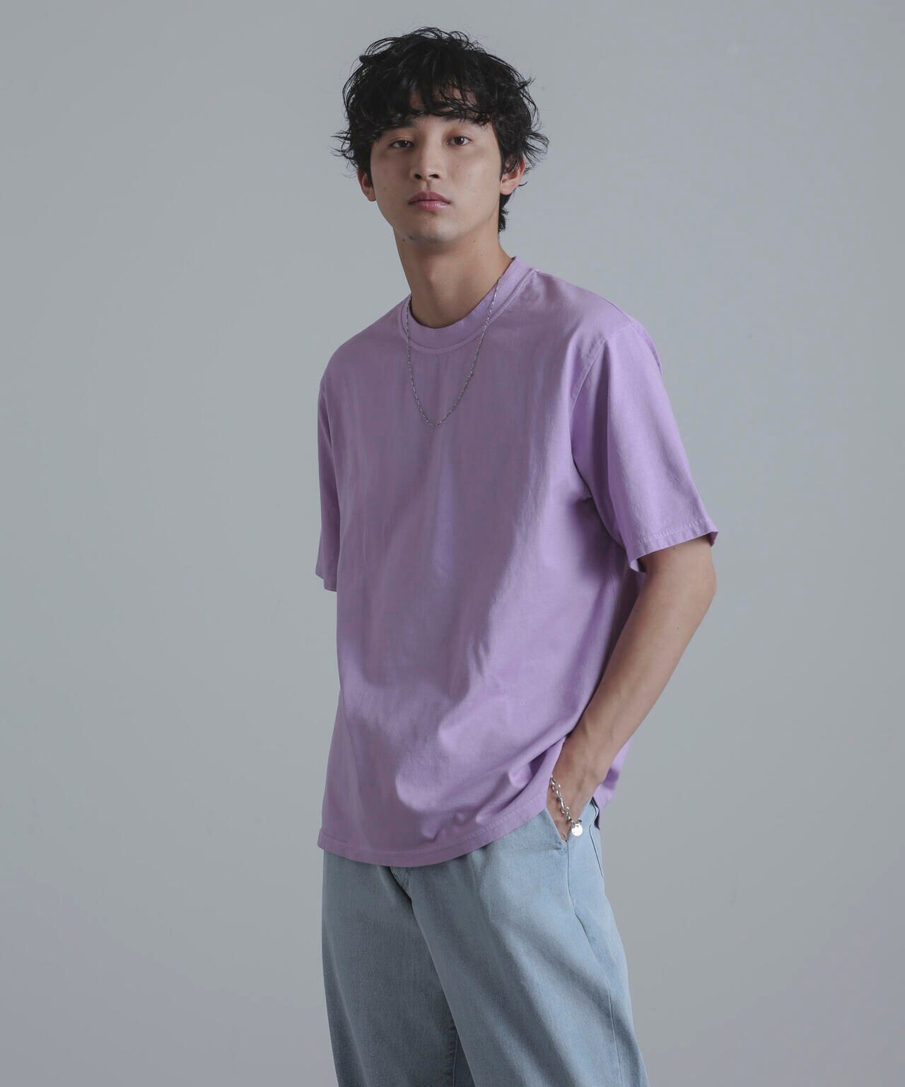 Yonetomi/別注 Yonetomi NEW BASIC T-SHIRT 6704124049