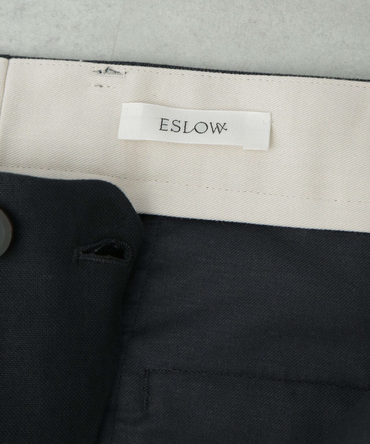 ESLOW/ONE TUCK PANTS w/STITCH 6704127074
