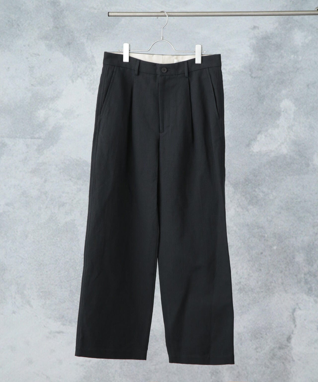 ESLOW/ONE TUCK PANTS w/STITCH 6704127074
