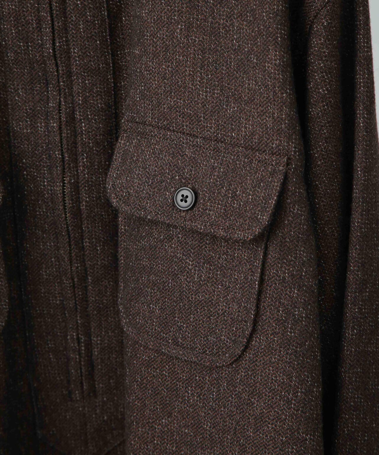 ULTERIOR/MELANGE CHAIN TWILL ZIP UP SH 6704220053