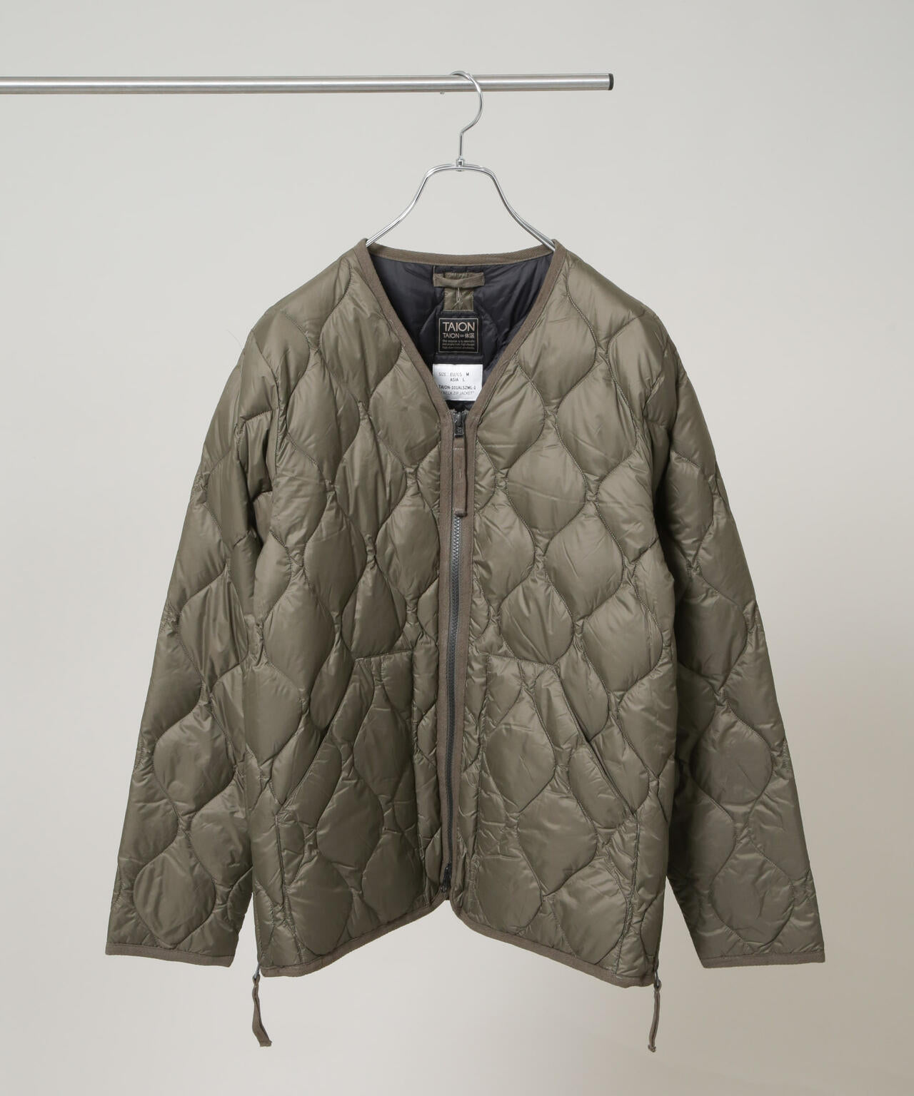 TAION/MILITARY W-ZIP V NECK DOWN JKT 6705214035