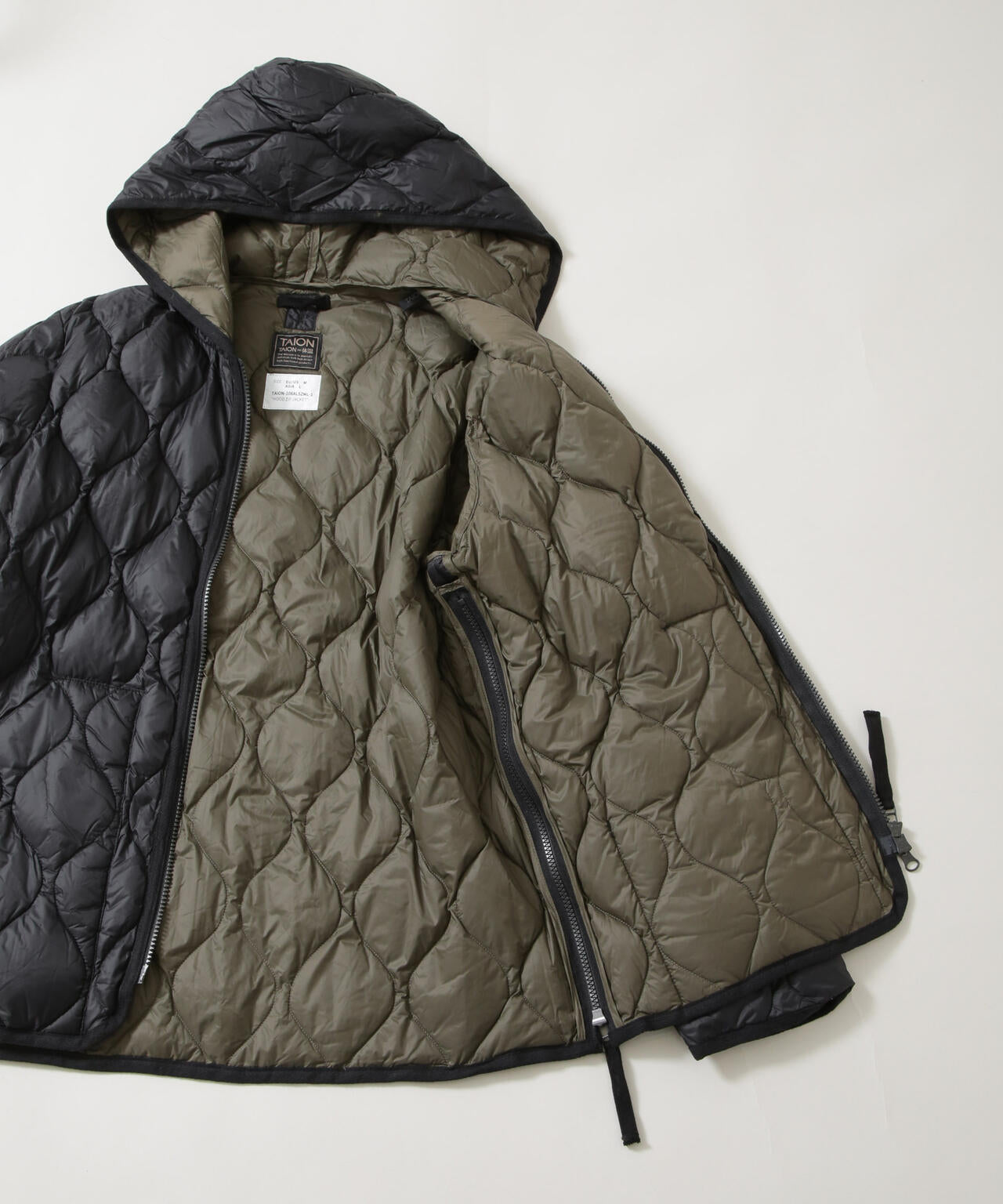 TAION/MILITARY HOOD W-ZIP DOWN JKT 6705214036