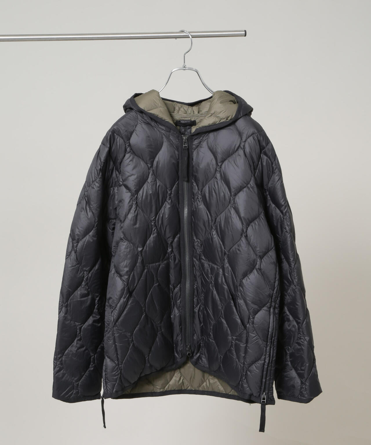 TAION/MILITARY HOOD W-ZIP DOWN JKT